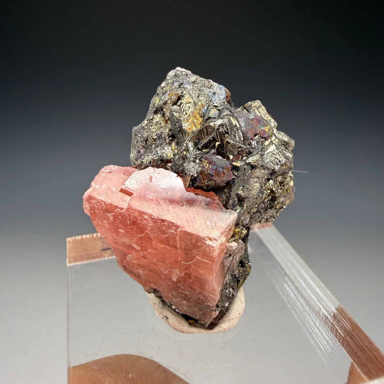 Rhodochrosite, Tetrahedrite, Sweet Home Mine, Alma Mining Dist., Park Co.