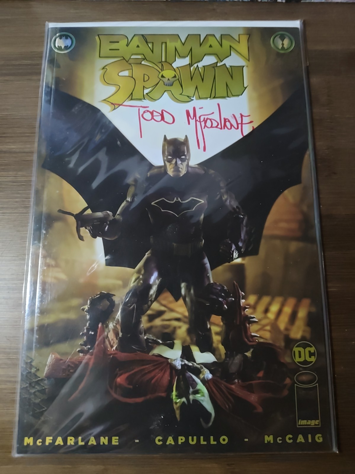 Batman Spawn #1 McFarlane Toys Store Exclusive Signed Todd McFarlane Rare LE COA