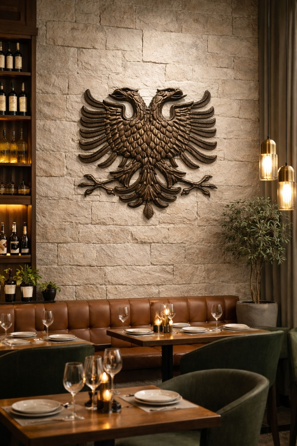 Albanian Double-Headed Eagle 3D Wall Art – Illyrian Heritage Decor