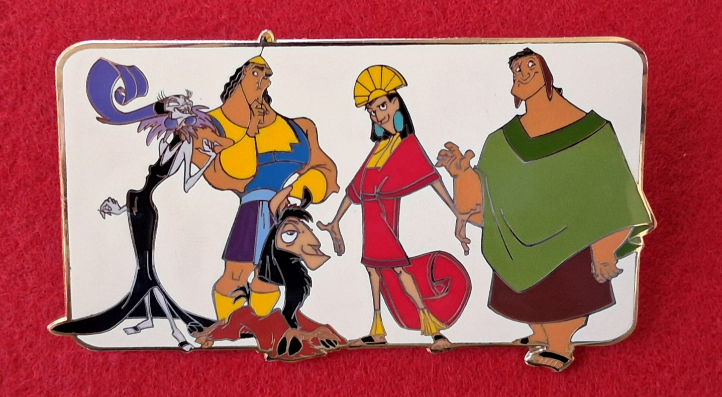 RARE Disney Auctions 2005 EMPEROR\'S NEW GROOVE main characters jumbo LE 100 pin