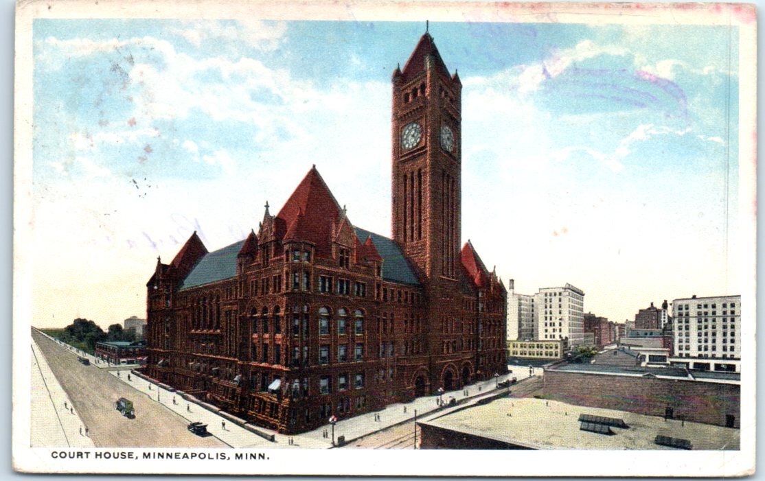 Postcard - Court House, Minneapolis, Minnesota, USA