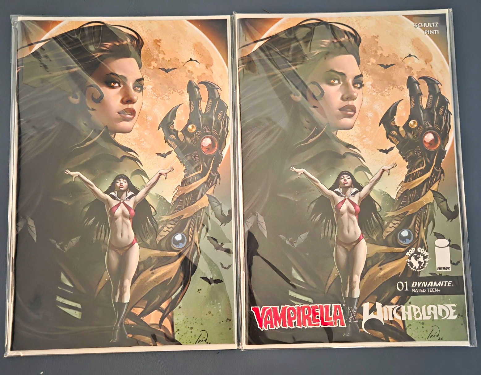 VAMPIRELLA WITCHBLADE 1 IVAN TALAVERA 616 COMICS Variant AB Set LTD 500 VAMPIRELLA WITCHBLADE 1 IVAN TALAVERA 616 COMICS Variant AB Set LTD 500