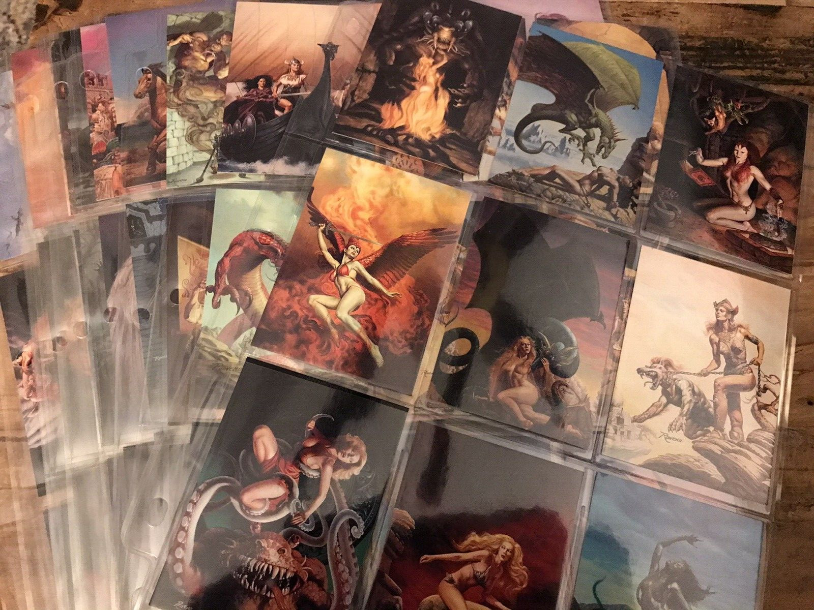 ROWENA MORRILL Set of 89 Fantasy Art Trading Cards (Missing #46) - 1993 - Mint