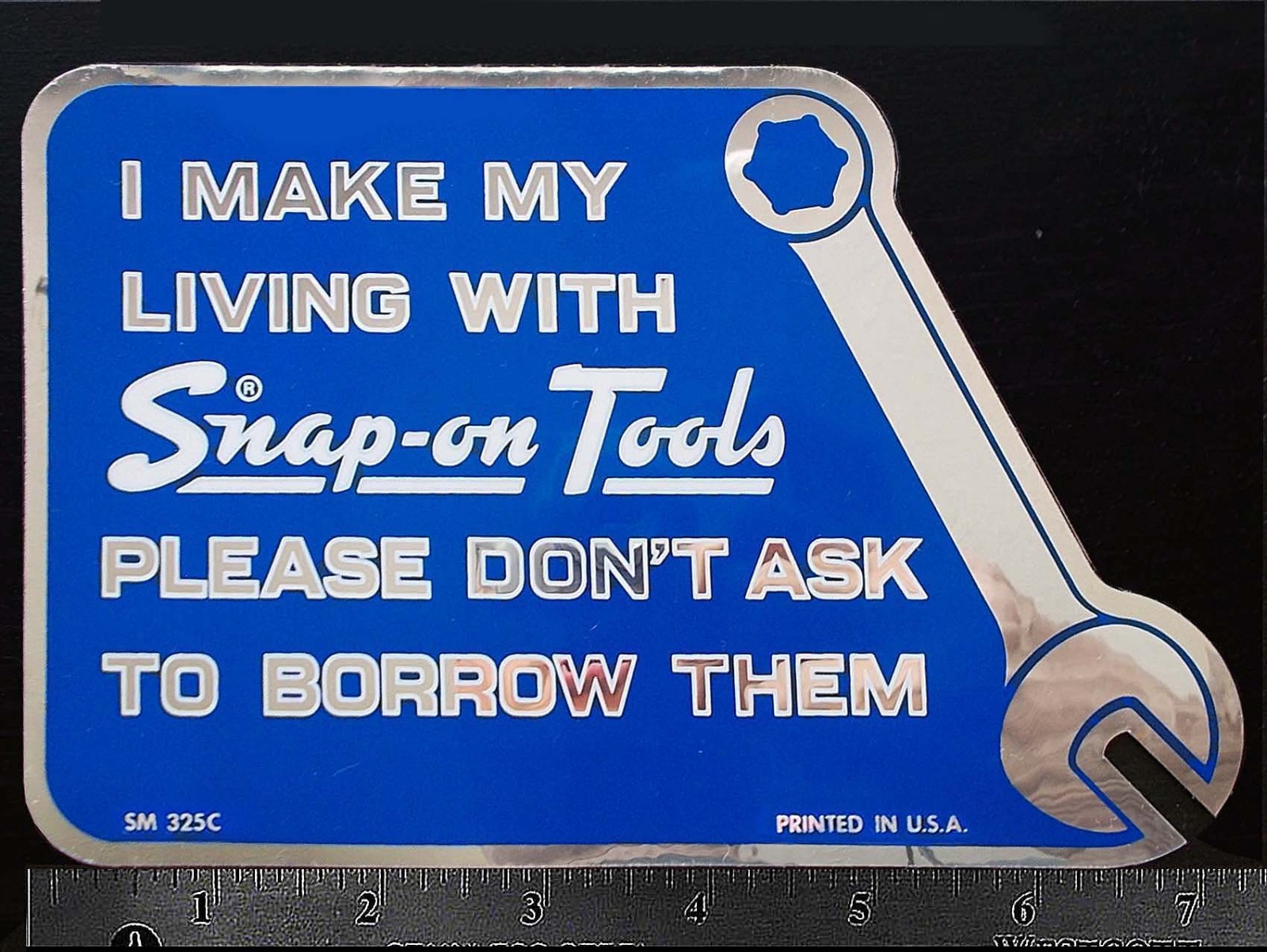SNAP ON TOOLS - Original Vintage 1970's 80’s Racing Decal/Sticker - 7.25 inch