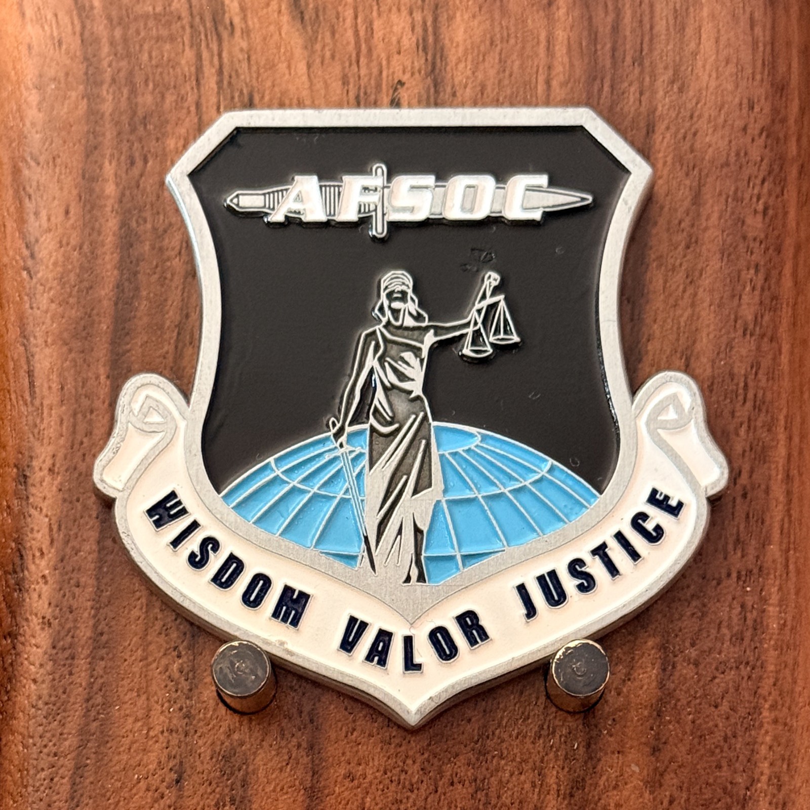 AFSOC Air Force Special Operations Command Shield Challenge Coin  W#16