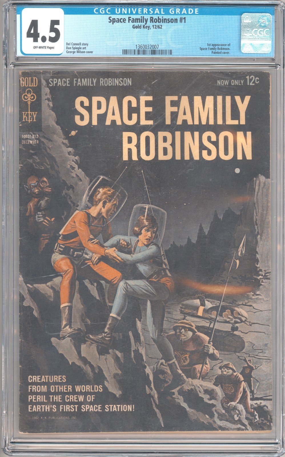 Space Family Robinson #1 CGC 4.5 OW pages