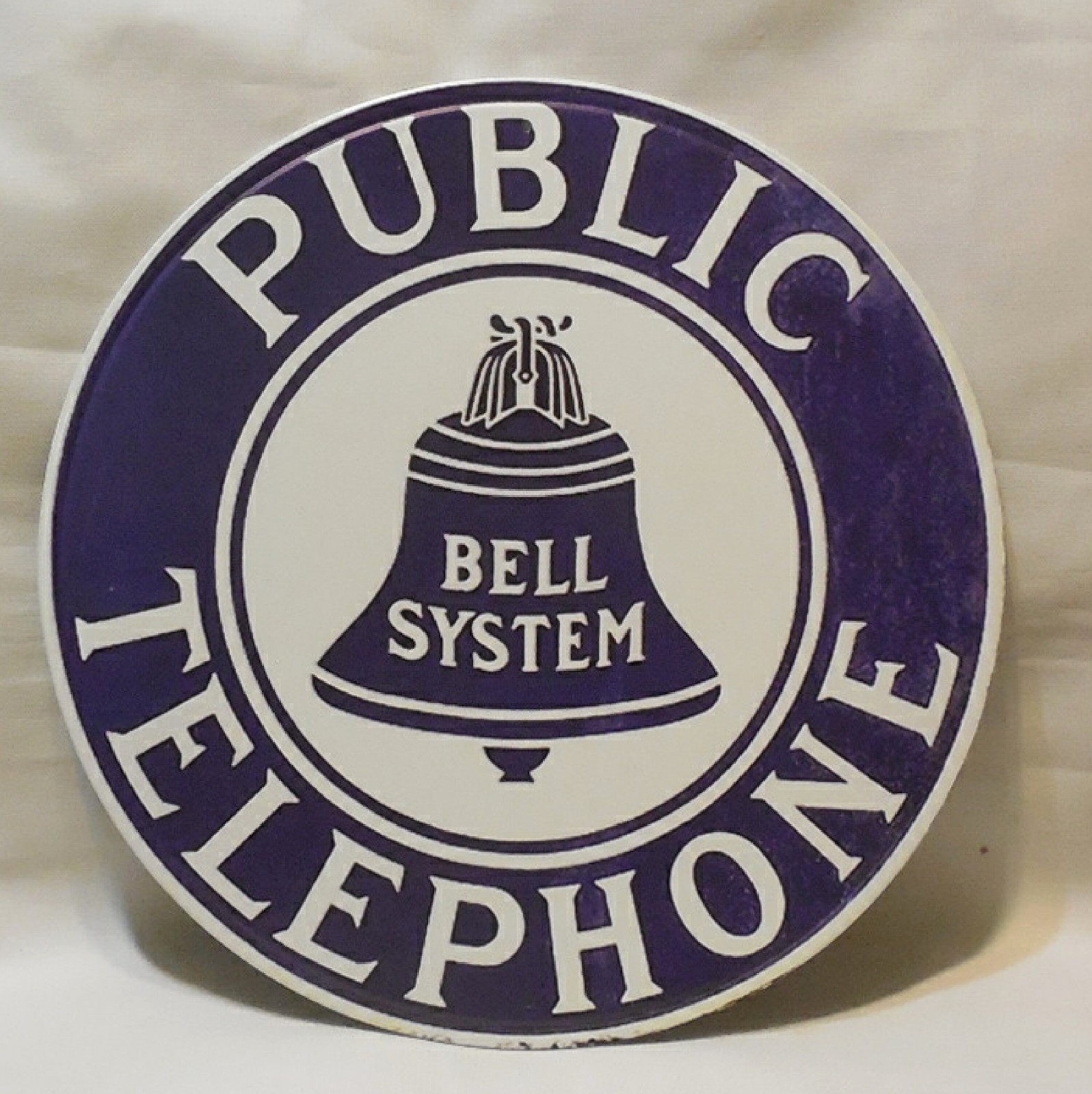 New PUBLIC TELEPHONE Bell System Metal Sign 12\
