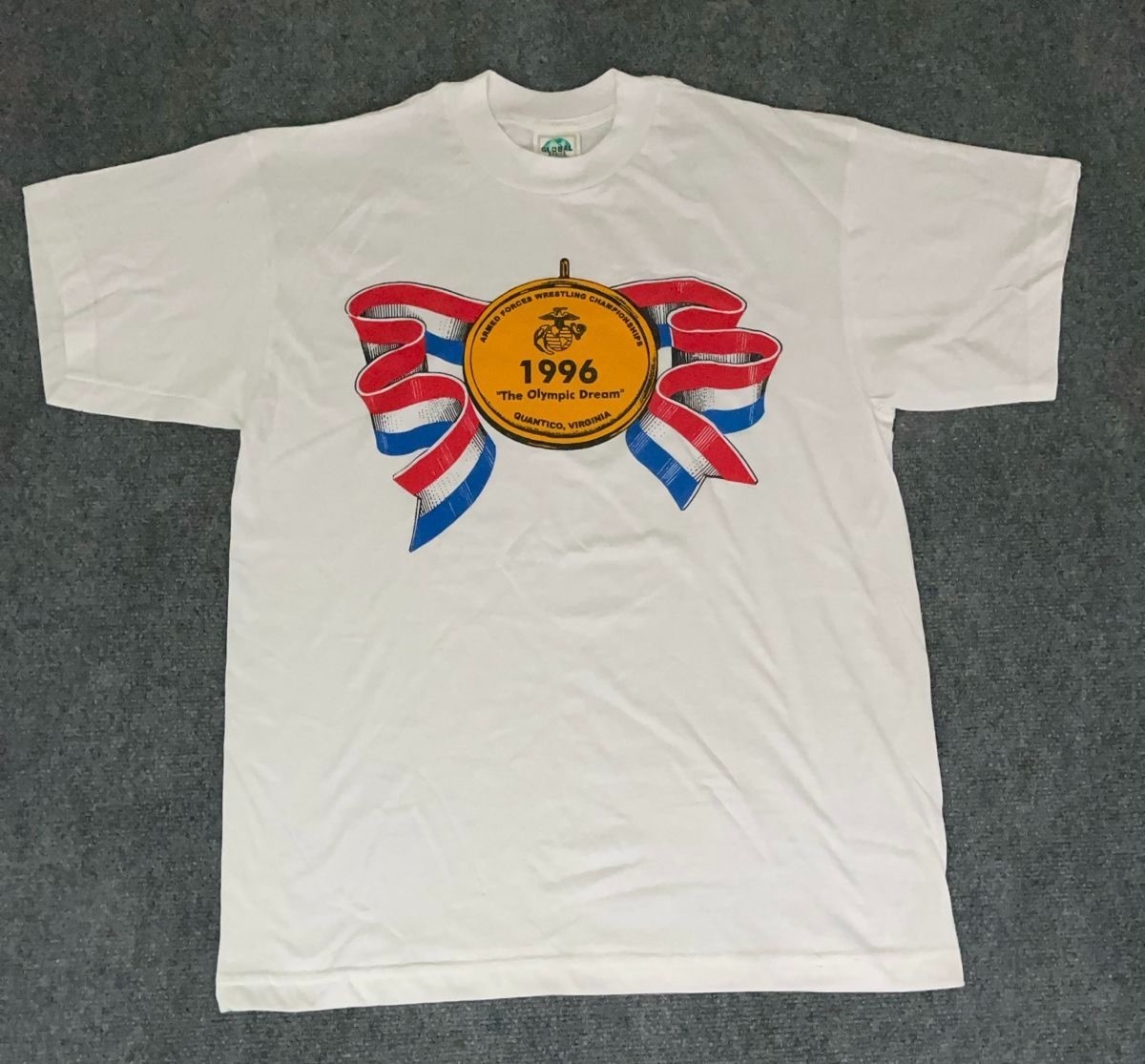 Vintage U.S. Armed Forces Sports Wrestling Championships Army Team Shirt Large