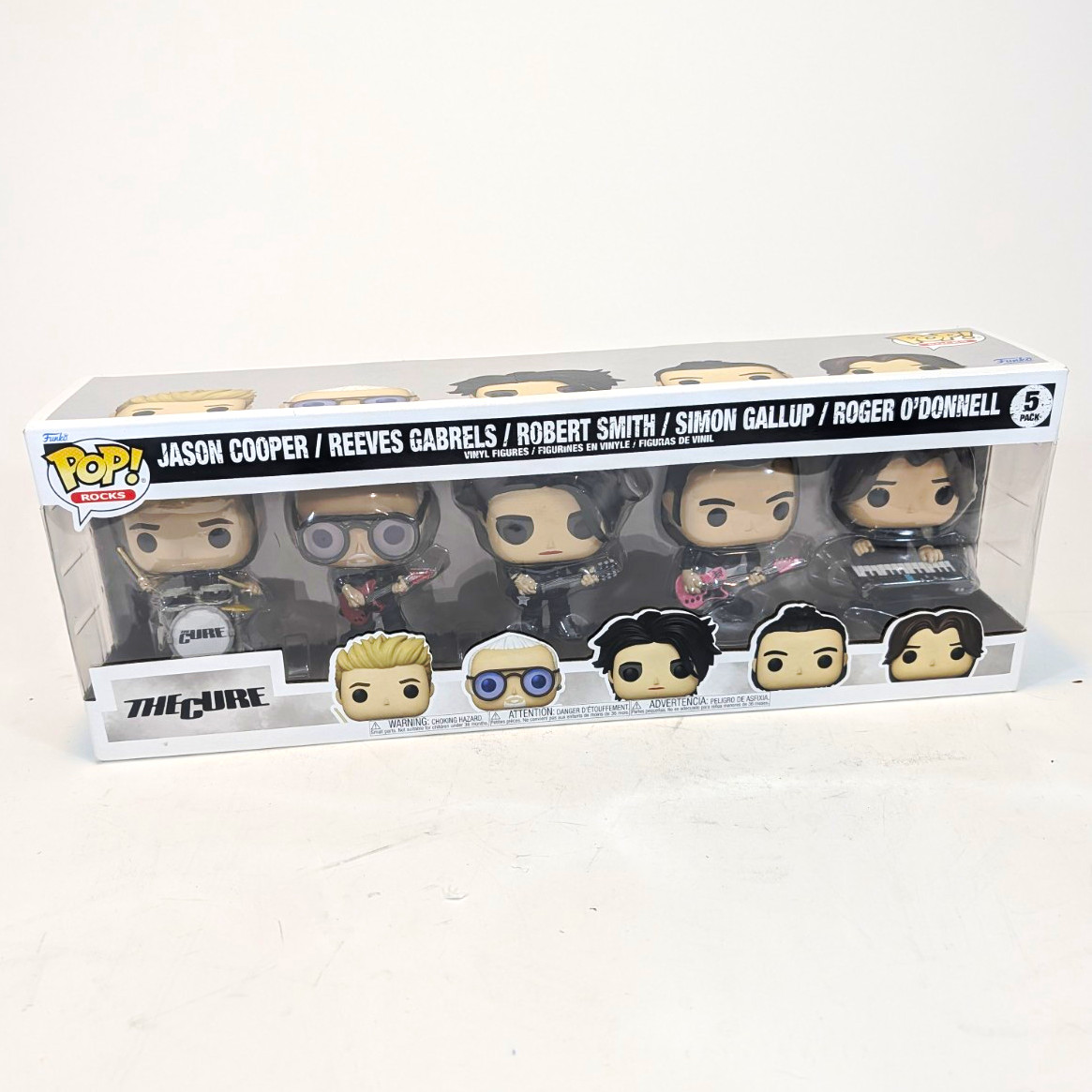 Funko Pop Rocks The Cure 5-Pack Vinyl Figures Robert Smith + Band