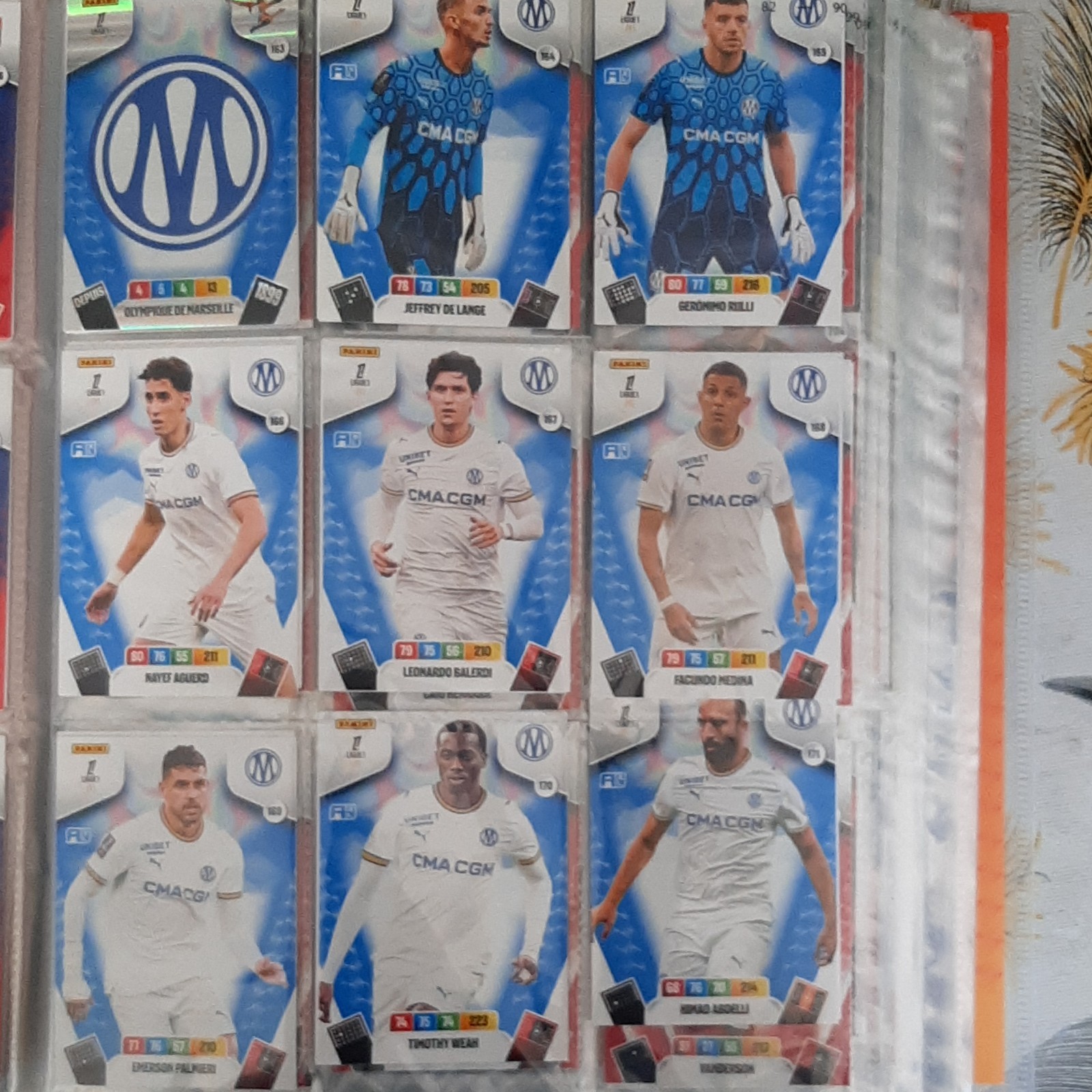 Panini Adrenalyn XL COMPLETE TEAM Olympique de Marseille Ligue 1 NEW 