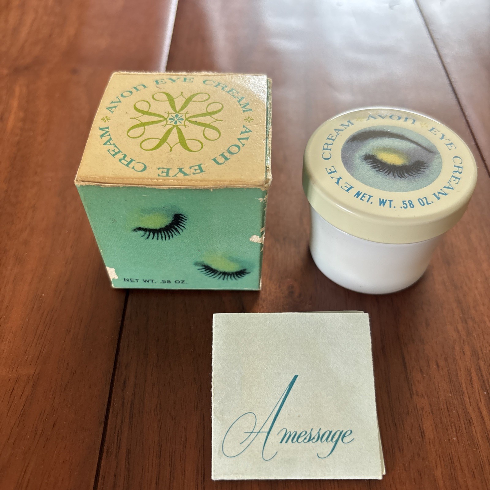 Vtg 60s/70s Avon Eye Cream IOB W/ Instructions Vanity Vtg 60s/70s Avon Eye Cream IOB W/ Instructions Vanity