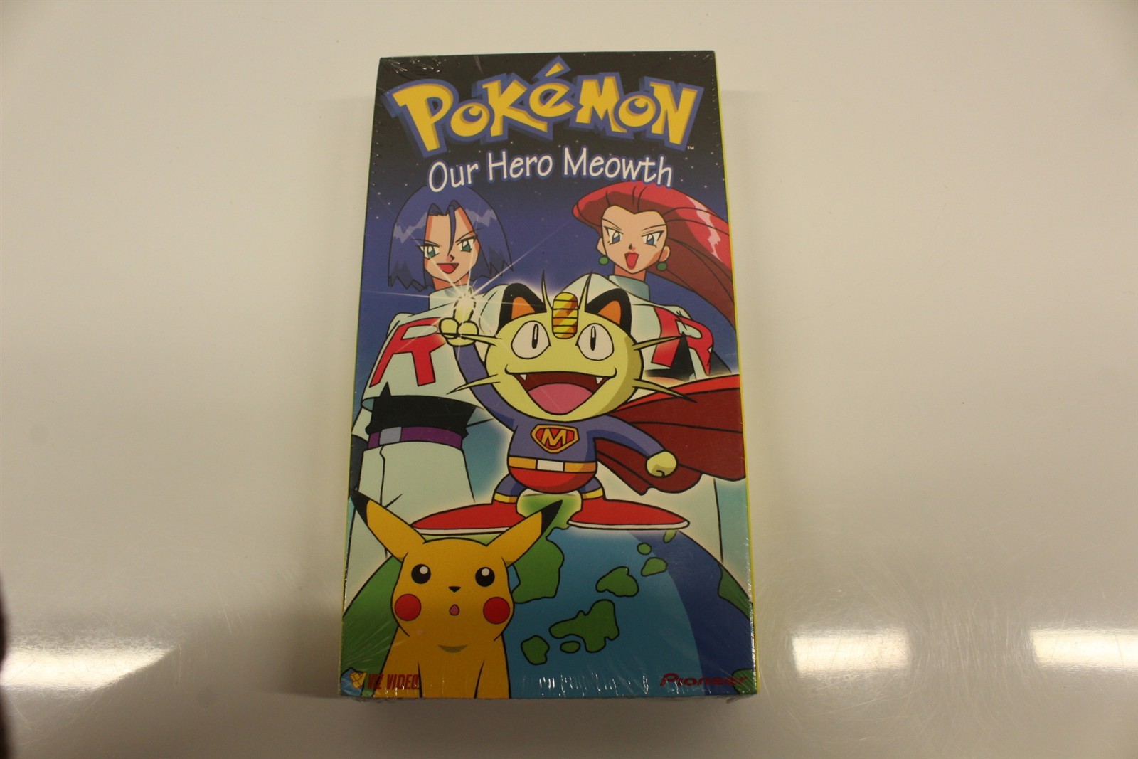 Vintage 1998 Pokemon Our Hero Meowth VHS Video Tape Factory Sealed Collectible