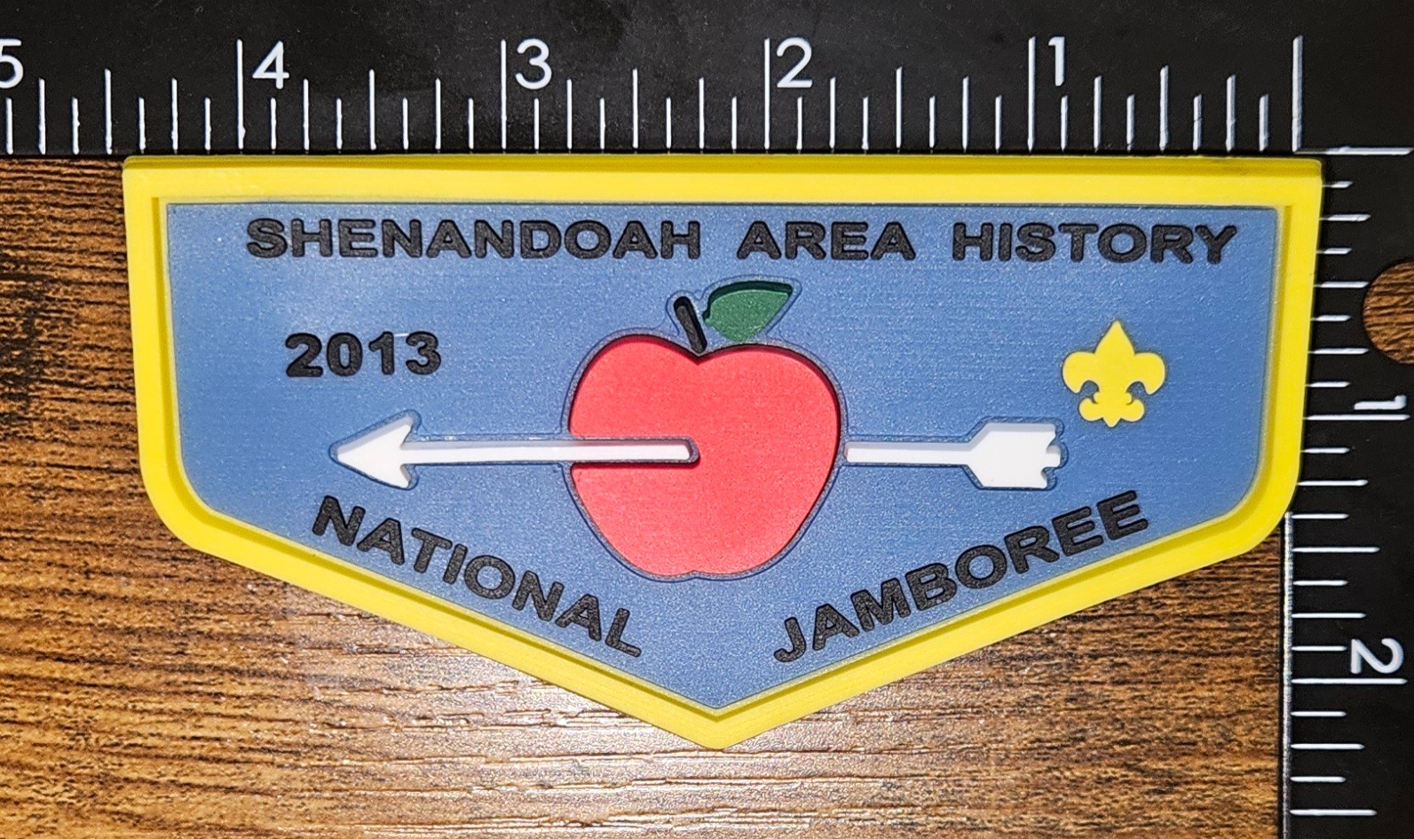 Shenandoah 2013 National Jamboree PVC Pin on Flap OA WWW Patch
