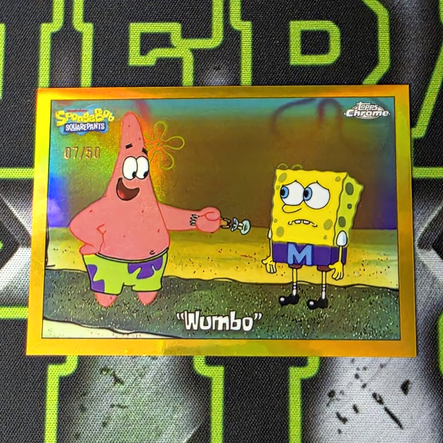 2025 Topps Chrome SpongeBob SquarePants Wumbo #66 True GOLD 07/50