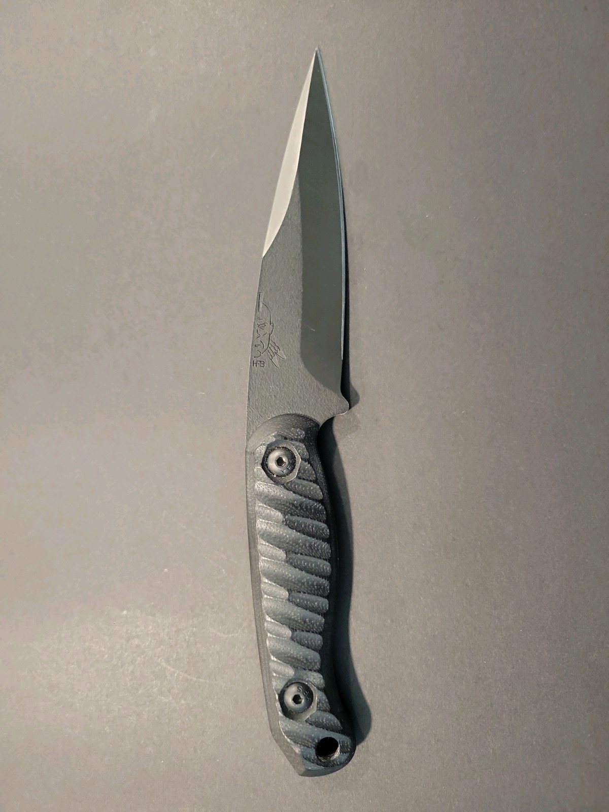 Half Face Blades Ryu Fixed Blade Knife-black G10- S35VN