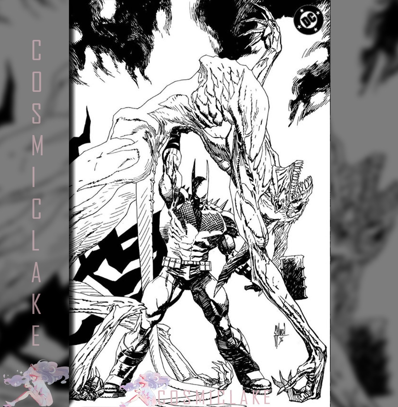 Absolute Batman #25 March Dragon Ball Homage Black White Variant Presale 10/28☆