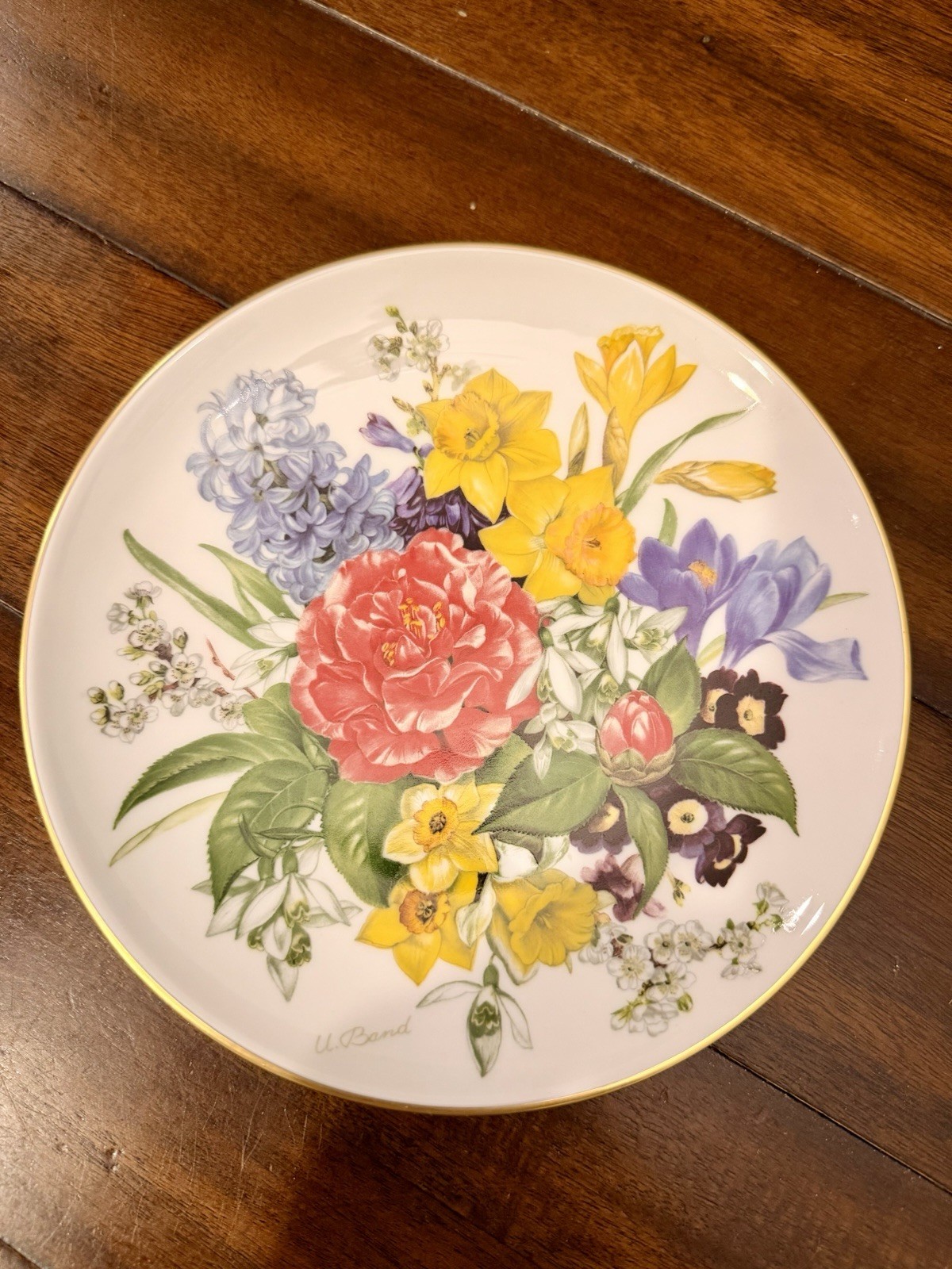 1987 Hutschenreuther Germany Flower Decorative Plate Spring Morning