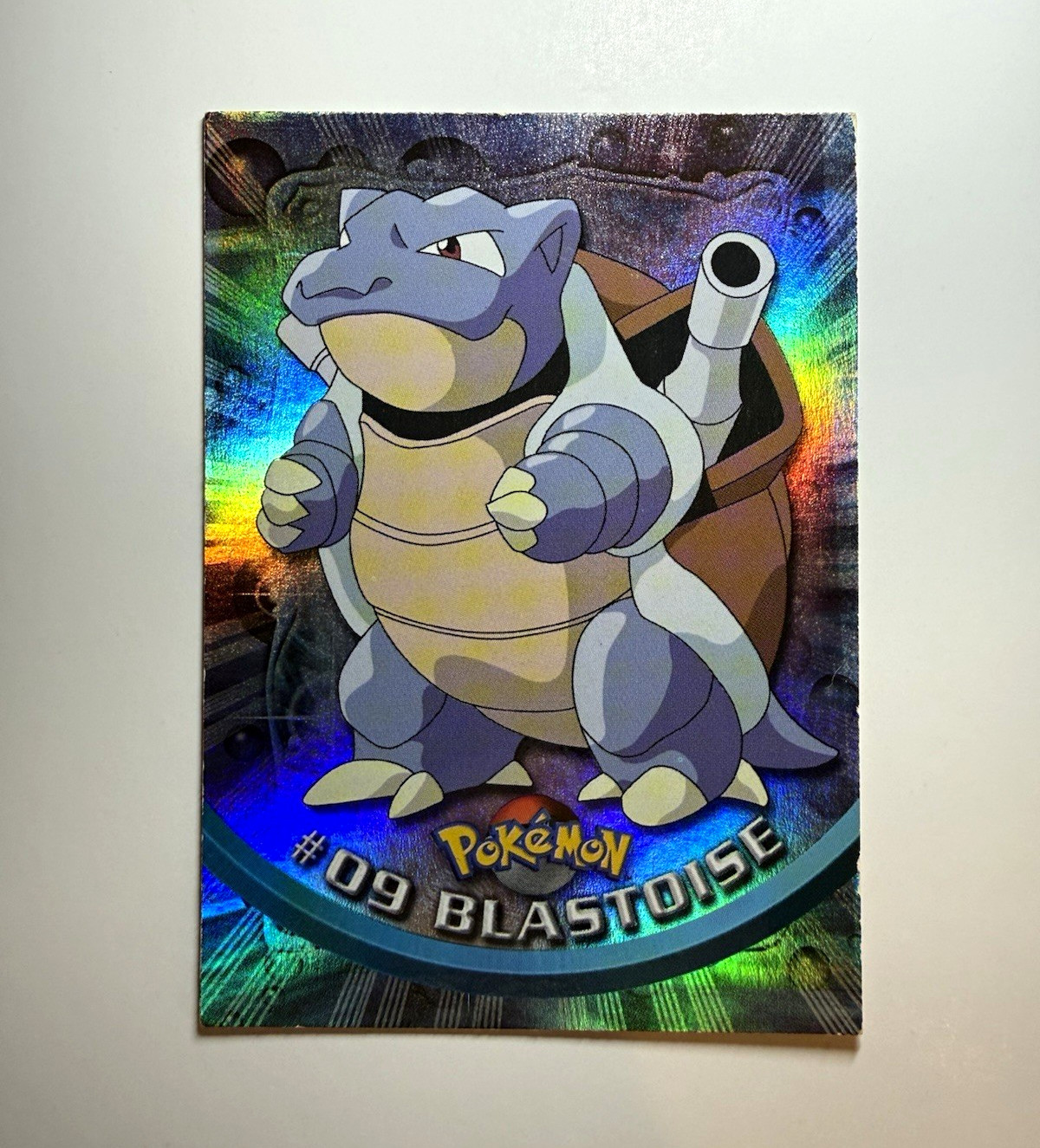 1999 Topps Pokemon TV Animation Edition #09 Blastoise Holo Foil Card LP Vintage