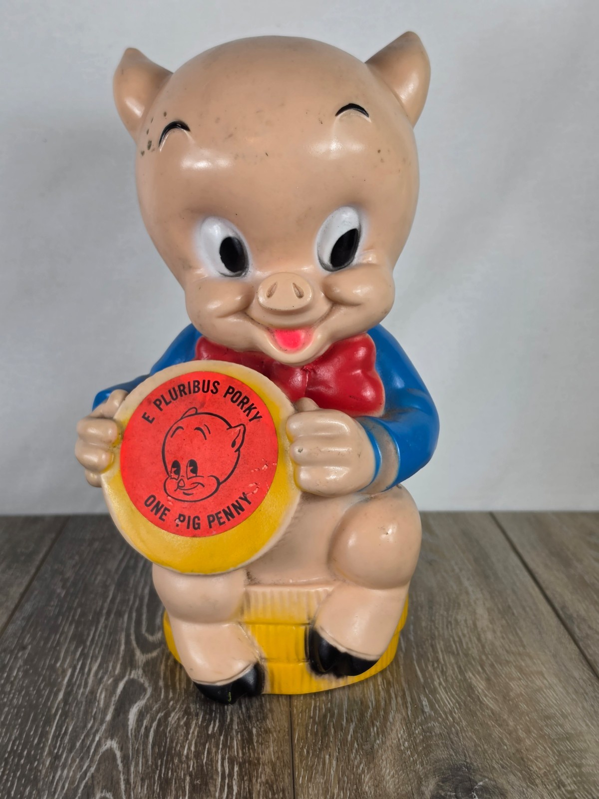 Vintage 1972 Porky Pig Coin Bank - Retro Looney Tunes Decor