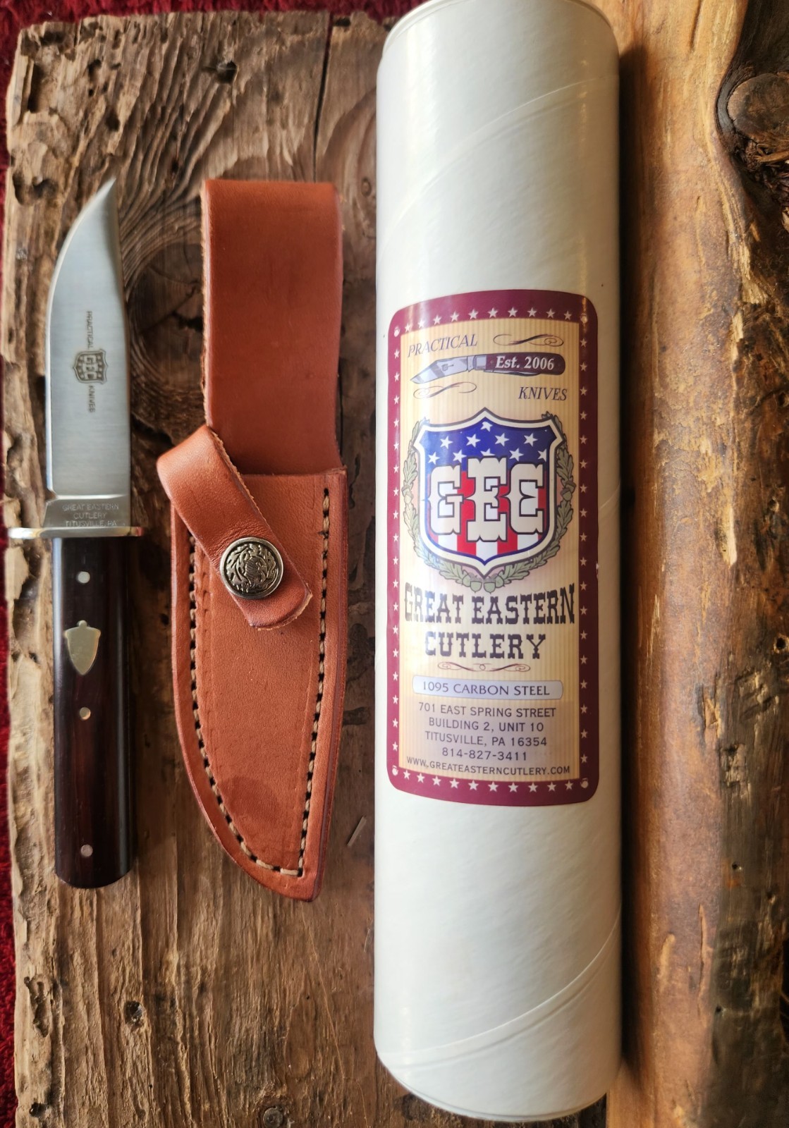 GEC H1014 Acorn Shield  Fix Blade Knife , Cocobolo Wood -  1 of 30 Ever Made 
