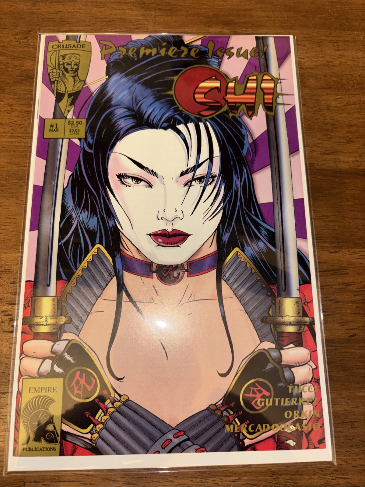 Shi #1 Premiere Issue Crusade Comics First Printing Comic- Untouched- Mint Cond