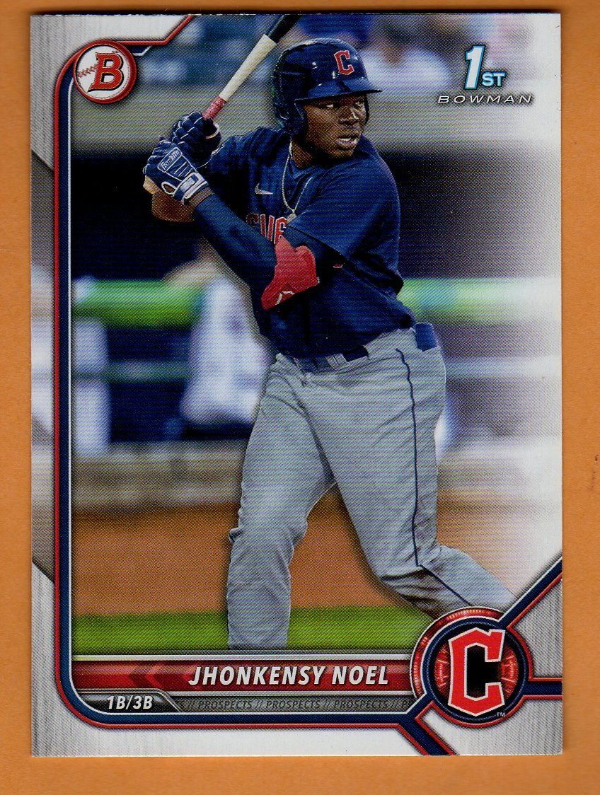 JHONKENSY NOEL(CLEVELAND GUARDIANS)2022 Bowman Rookie Baseball Card