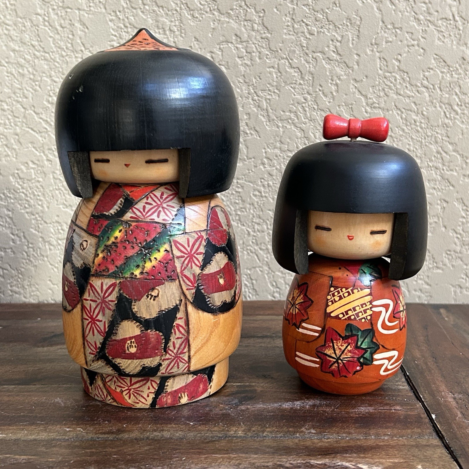 Vintage Japanese Kokeshi Dolls – Signed Tsuchiya – 8