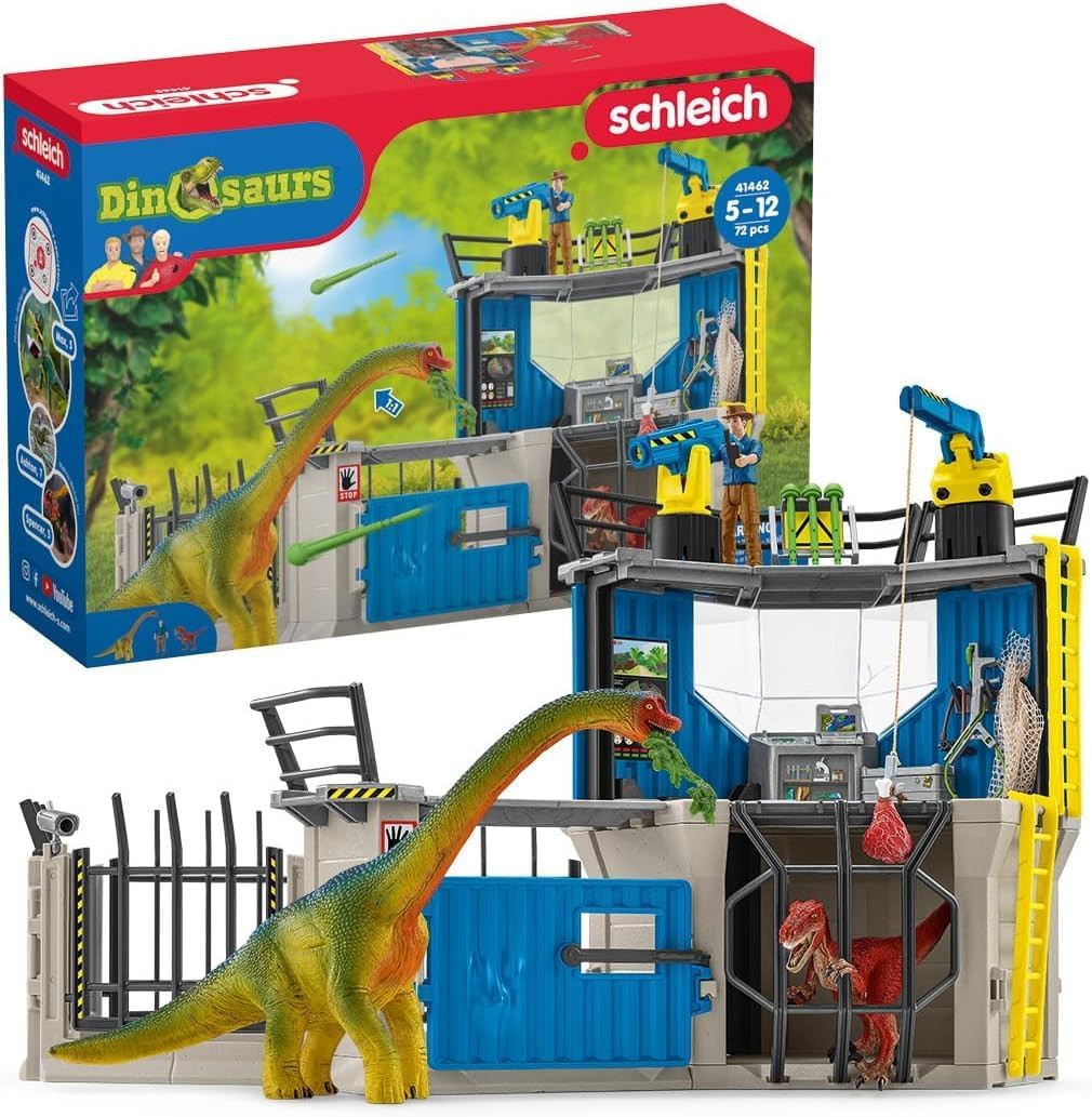 Schleich Dinosaurs - 72Pc Large Dino Research Station - Kids 4+ | 41462 | Dinosa