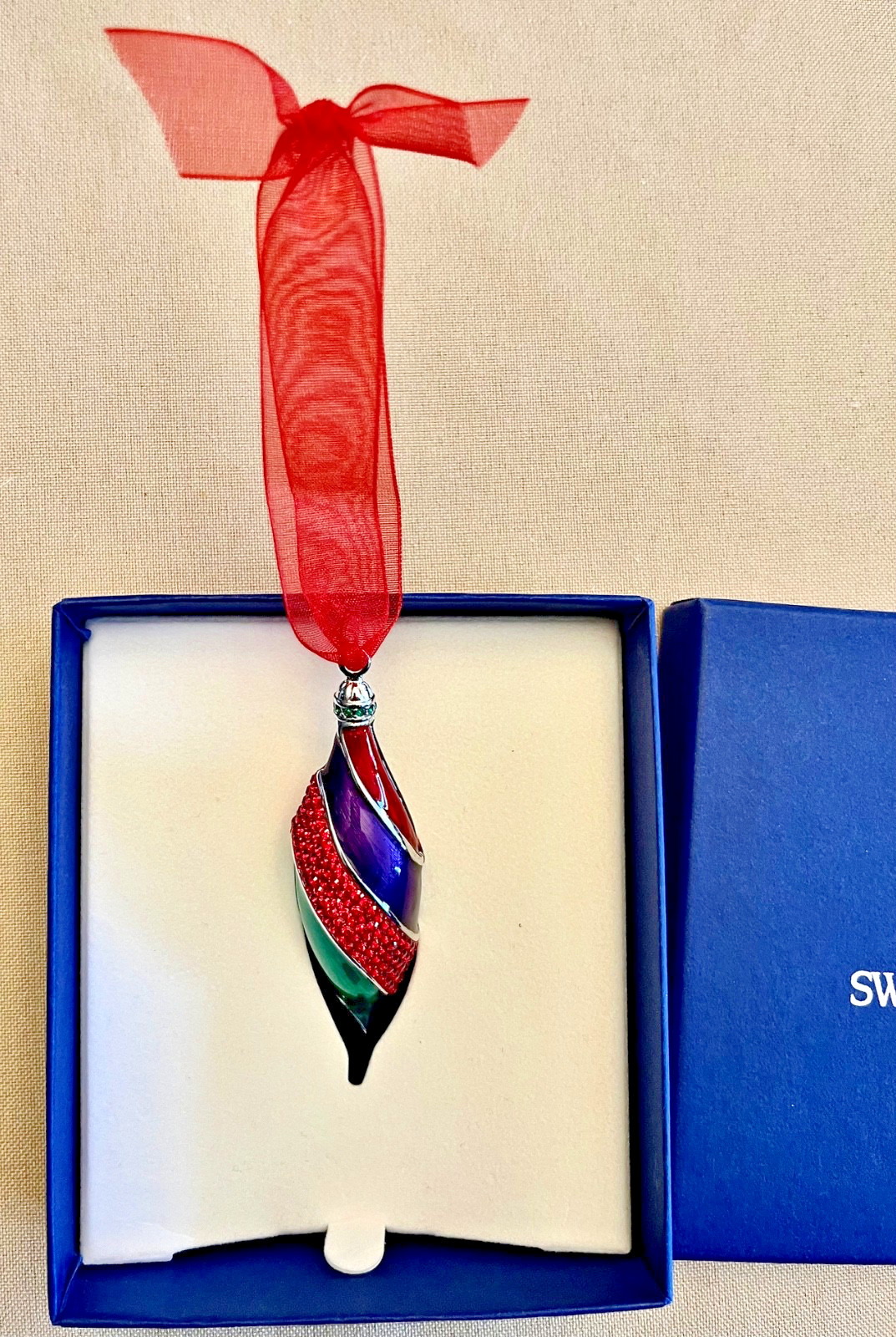 Swarovski Christmas Ornament #1299923 Crystal Seasons Line New