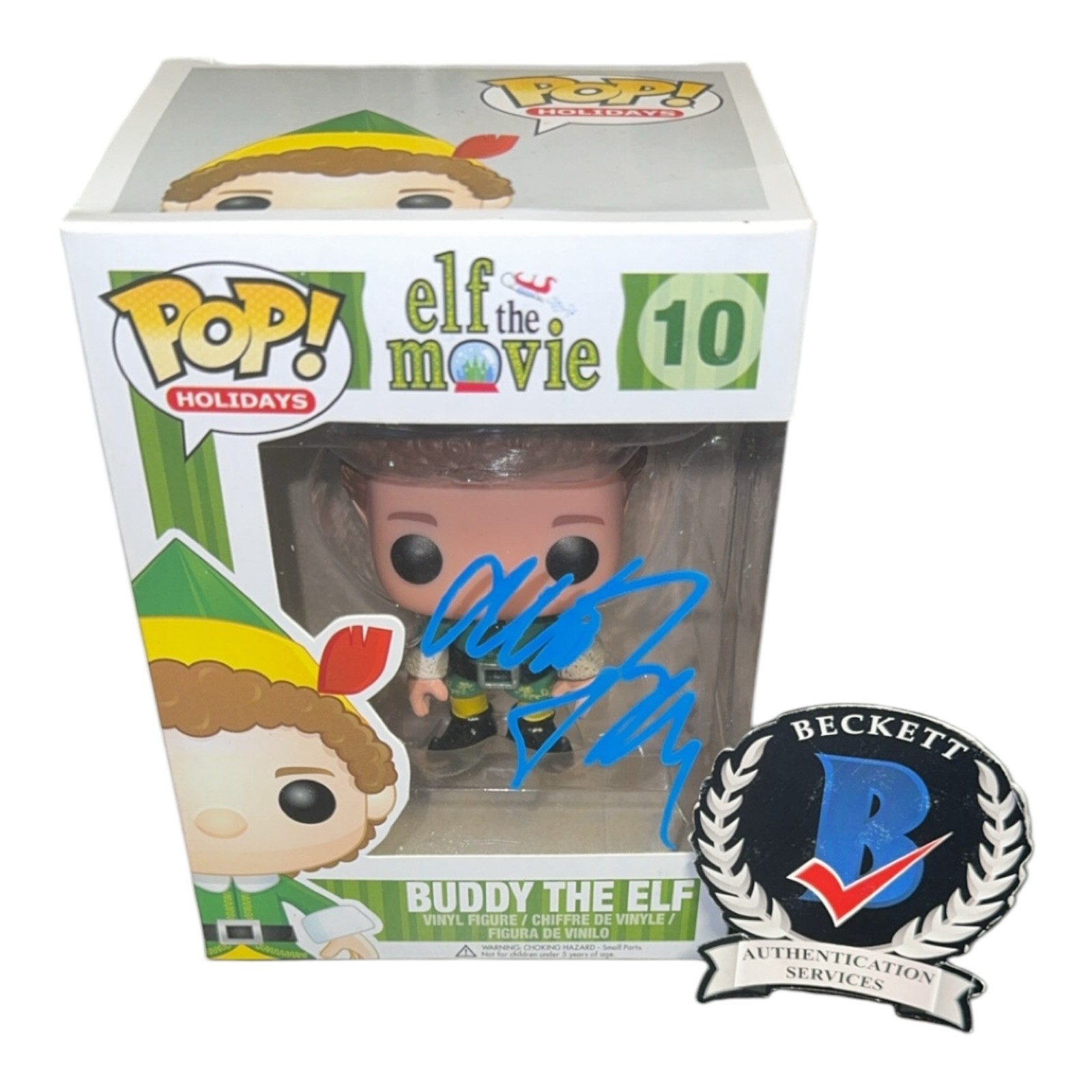 Will Ferrell Signed Autograph Elf Funko Pop 10 Beckett BAS Buddy The Elf