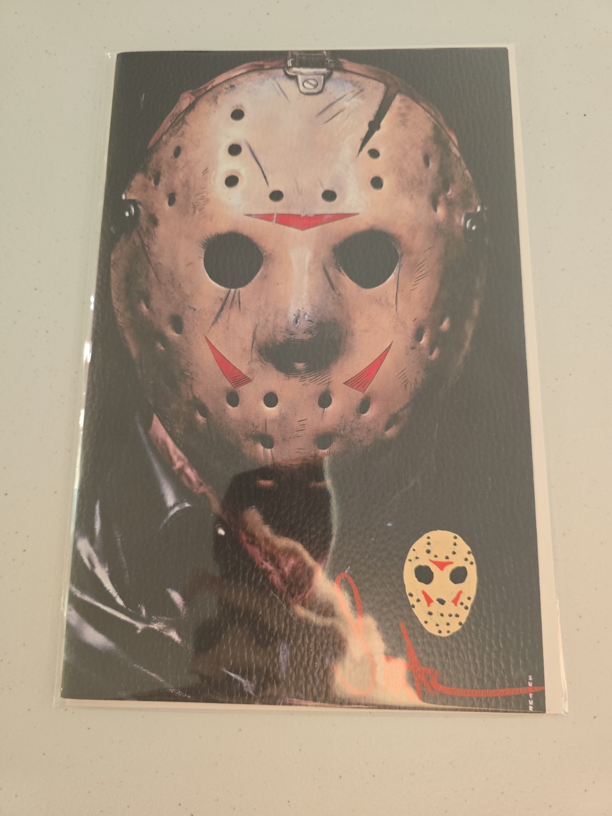 Surtur Jason Friday The 13th Signed And Remarked W/COA Virgin Lether 