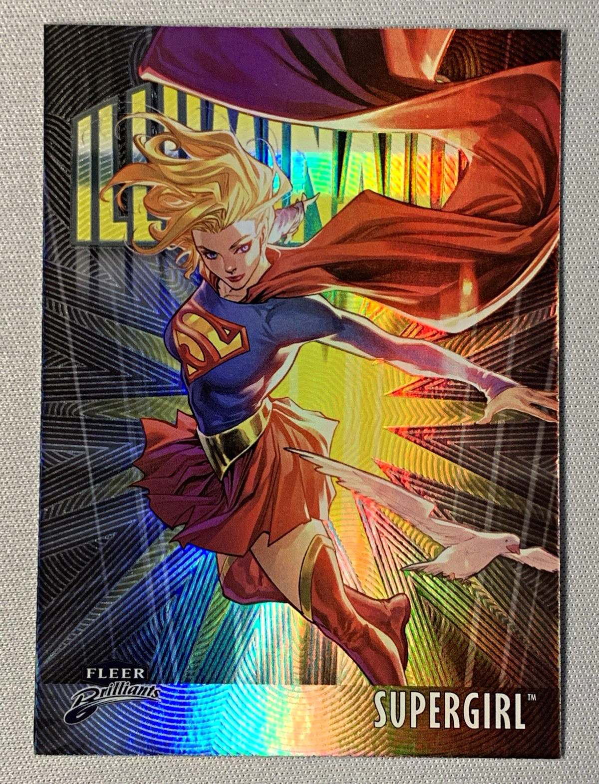 2025 Fleer Brilliants Superman Illuminators Insert Card #I-13 Supergirl