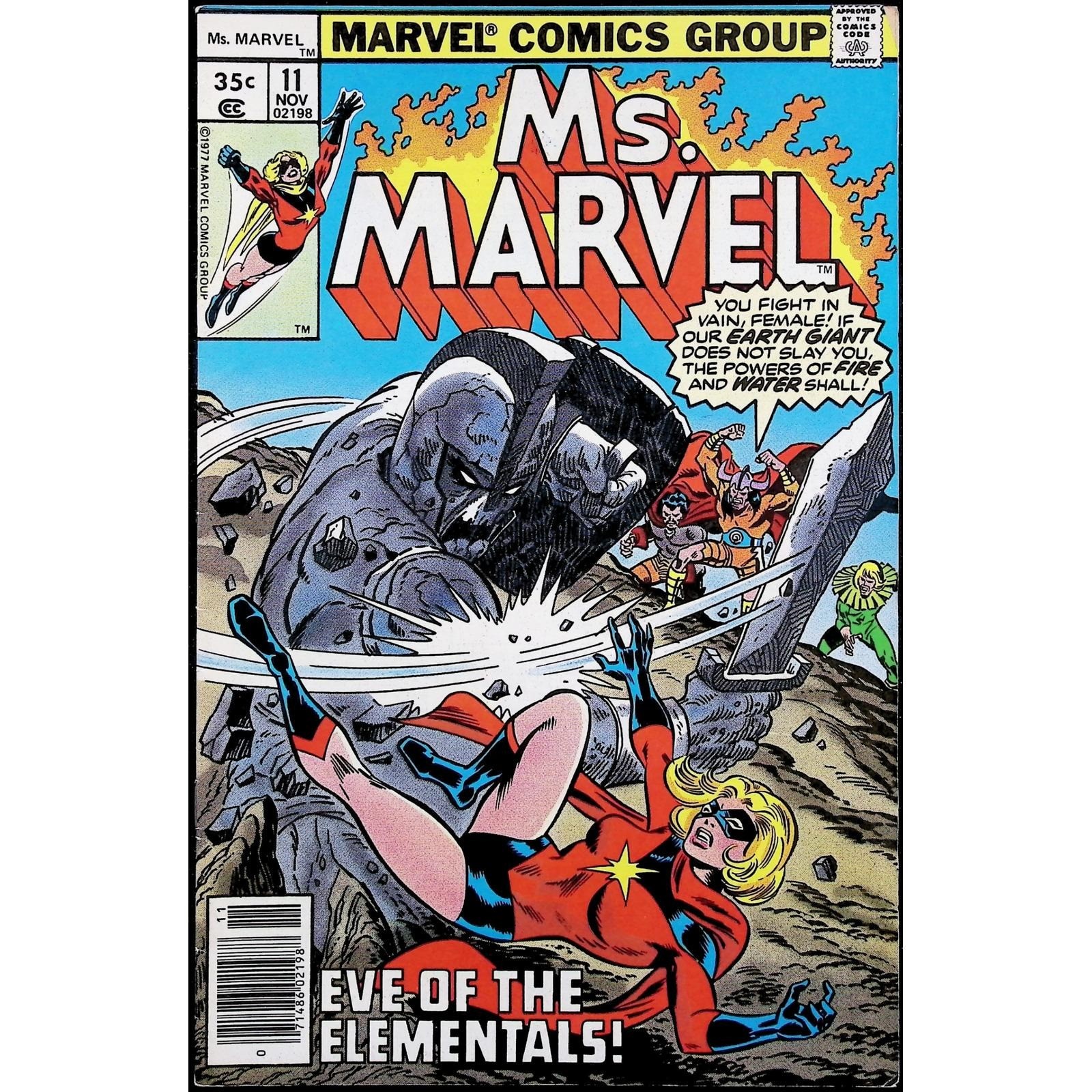 Marvel Comic Ms. Marvel #11 Bronze Age Carol Danvers 1977 VF-