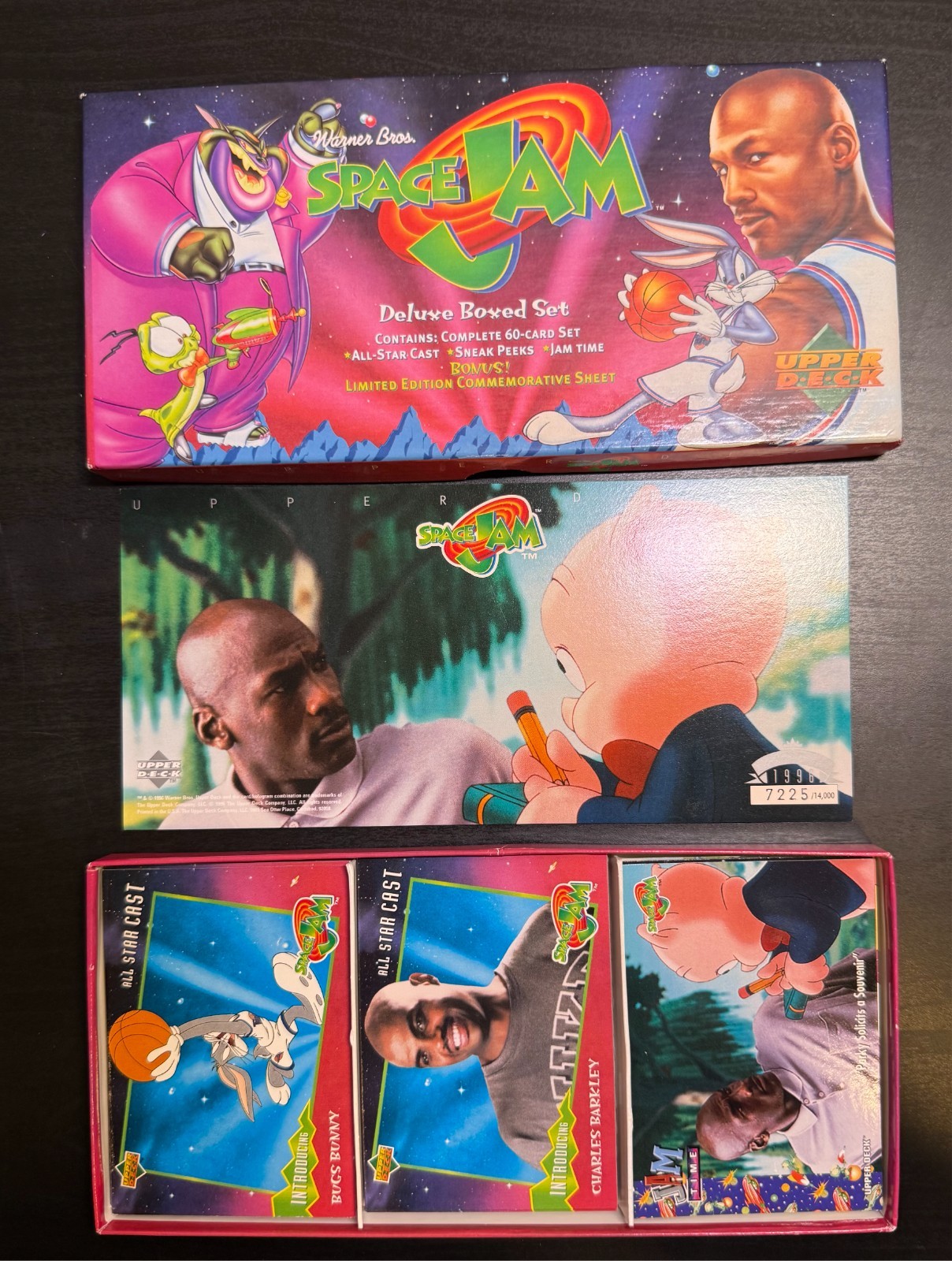 1996 Upper Movie Deck Space Jam complete card set 1-60 Michael Jordan Bugs