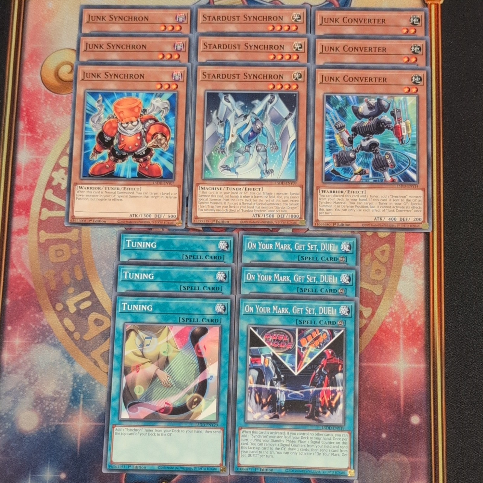 15cd L5DD-ENY Junk/Stardust Synchron, Converter Tuning Common bundle YuGiOh Mint