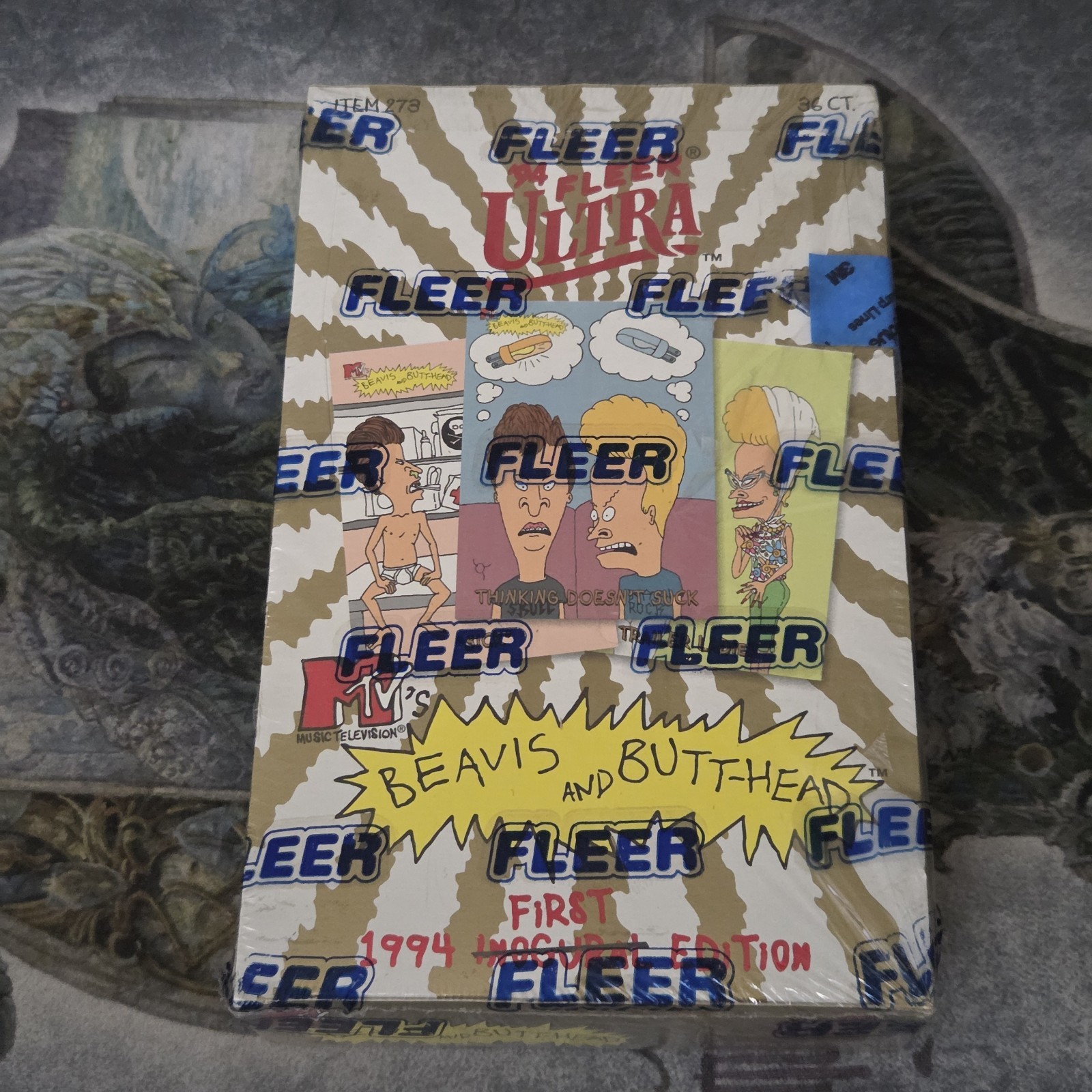 Fleer 1994 Beavis and Butt-Head First Edition Sealed Box • 36 Packs  
