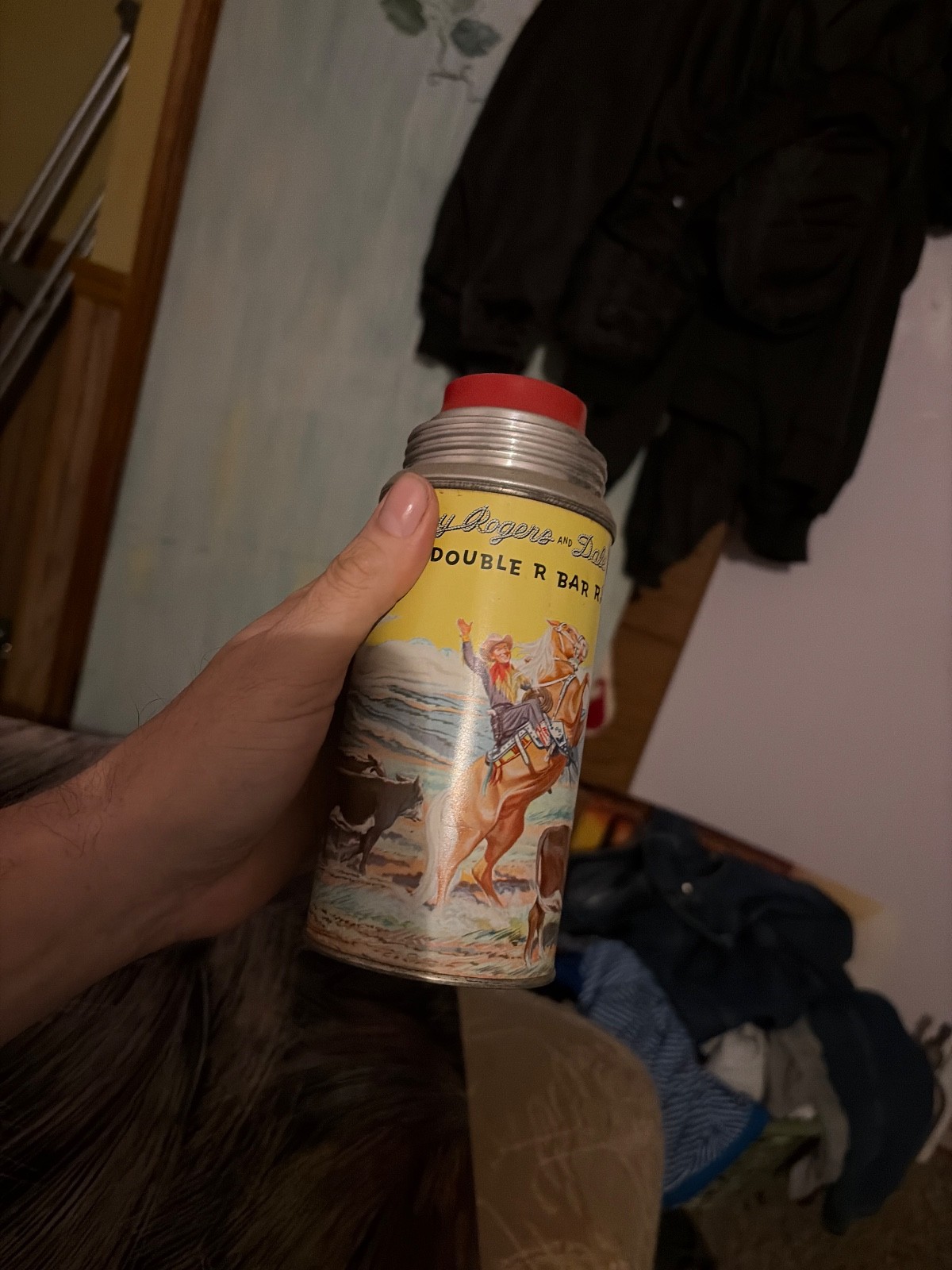 roy rogers 1954 thermos only missing lid vgc
