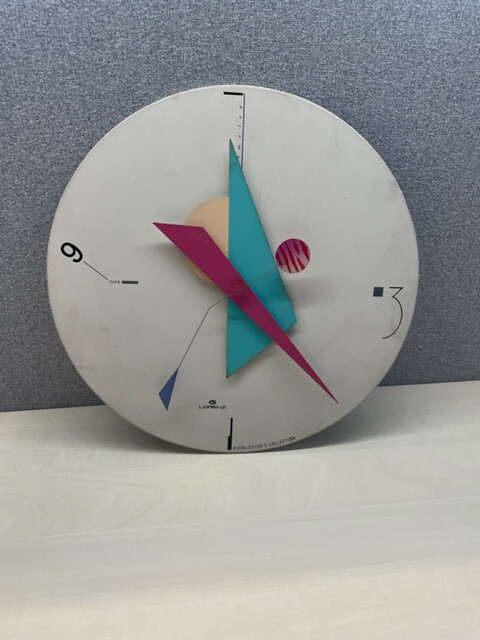 RARE Lorenz Nicolai Canetti Postmodern/Memphis Collector's Collection Wall Clock