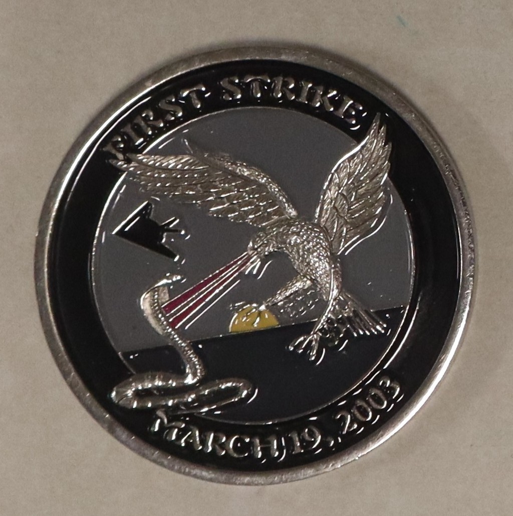 F-117 First Strike March 19, 2003 Bandits Over Baghdad  Air Force Challenge Coin