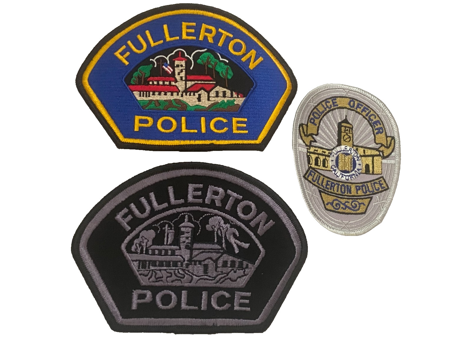 FULLERTON California CA Embroidered Police PATCH Lot