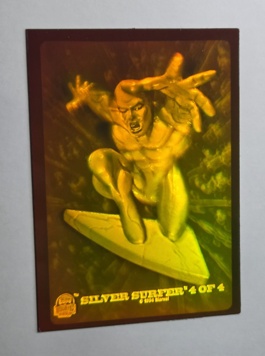 1994 Fleer Marvel Universe Series V Hologram Orange Green #4 Silver Surfer A