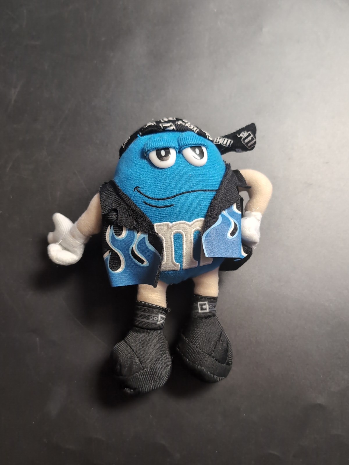 M&M's Plush Blue M&M Biker 2008