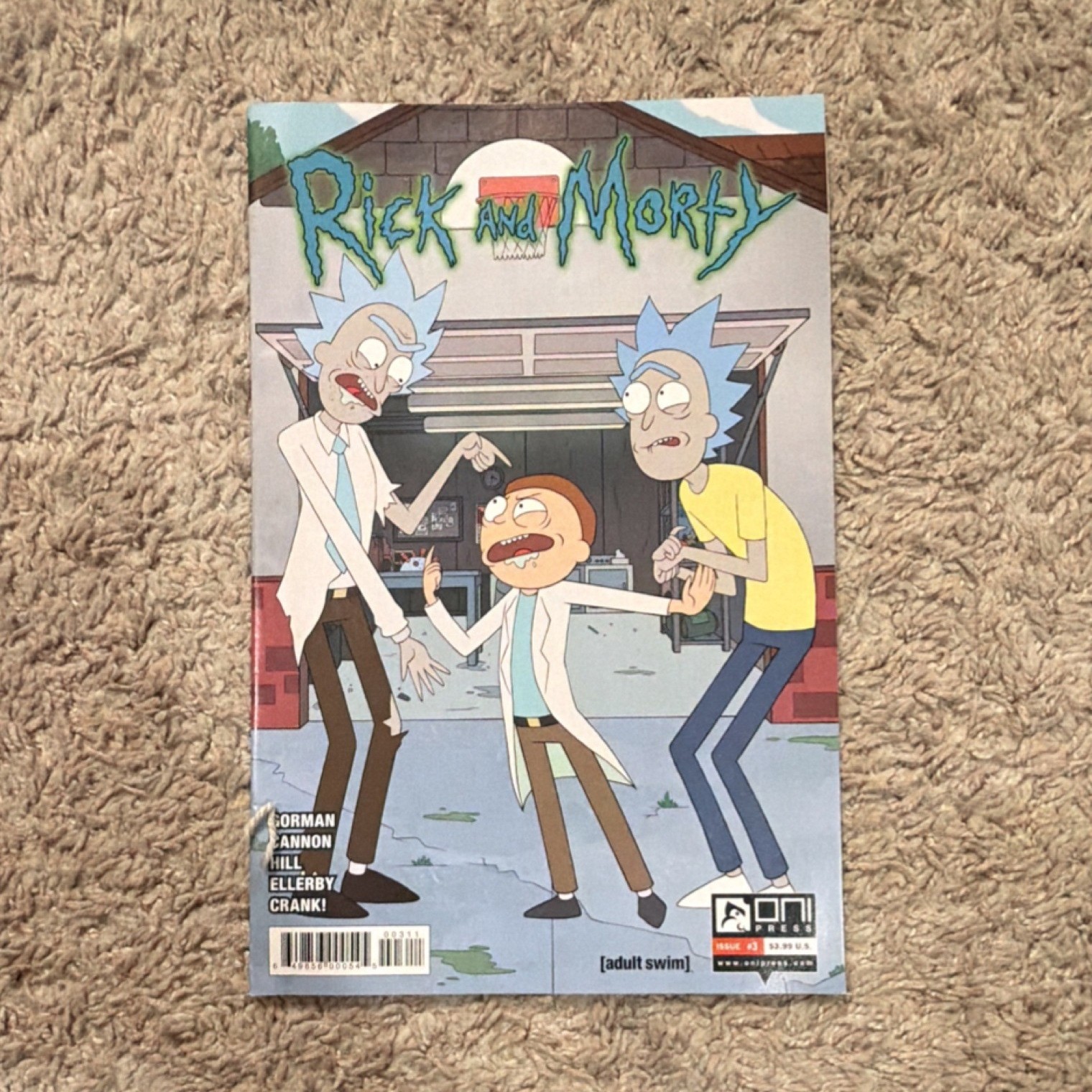 Rick and Morty Issue #3 (2015) – Oni Press – Adult Swim – Comic Book