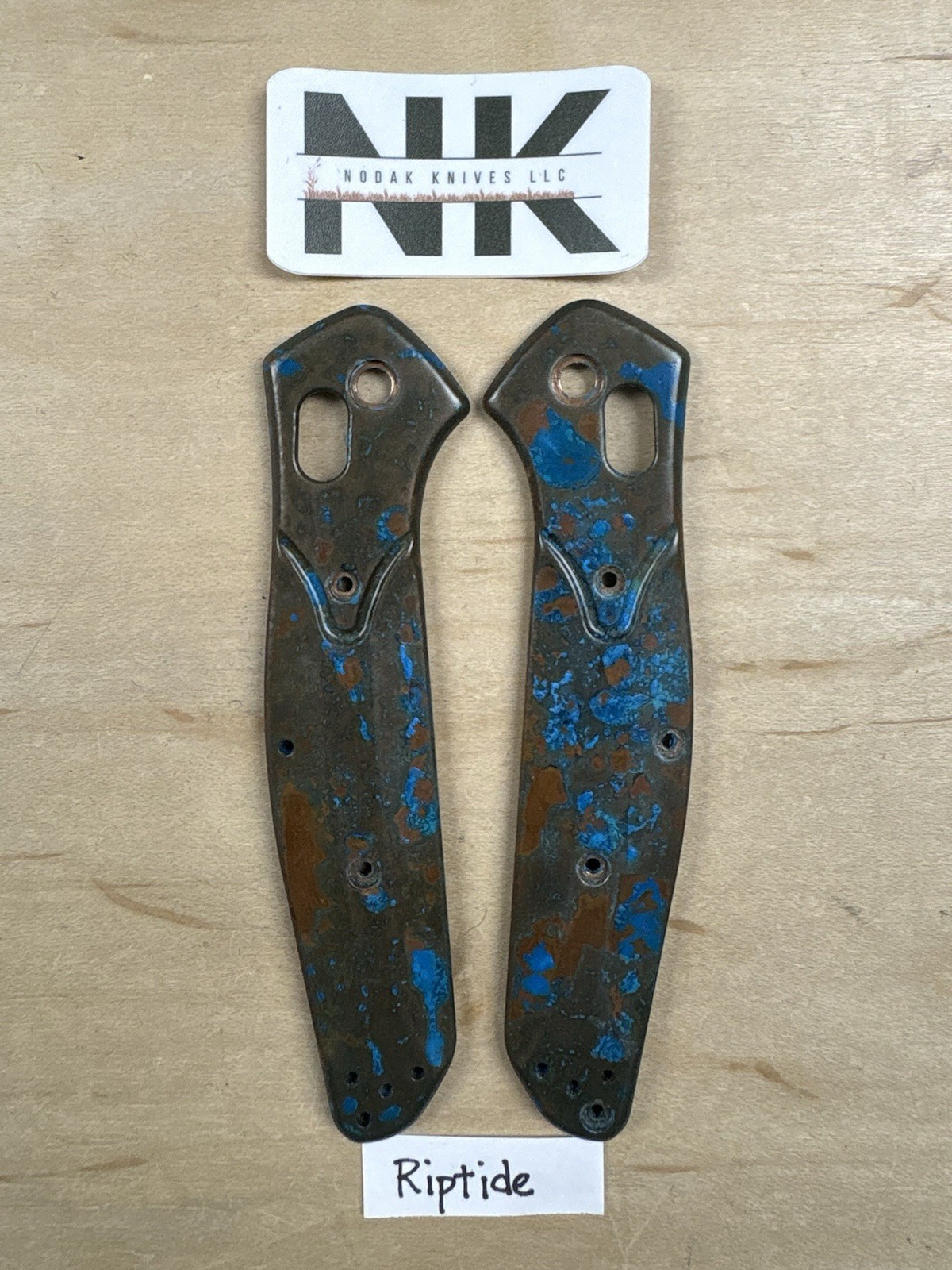 Nodak Custom “Riptide” Shipwreck Copper Benchmade 940 Osborne Handle Scales