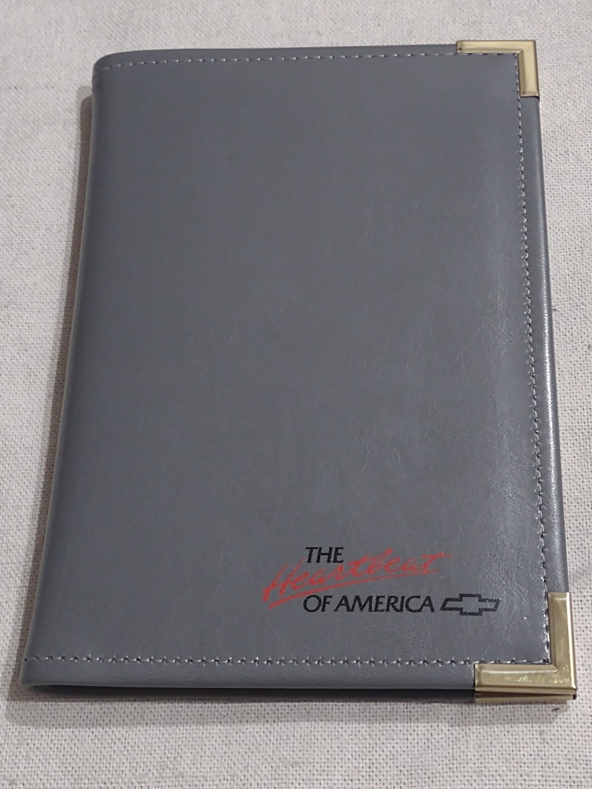 The Heartbeat of America Chevrolet Leather Business Card - Address Book