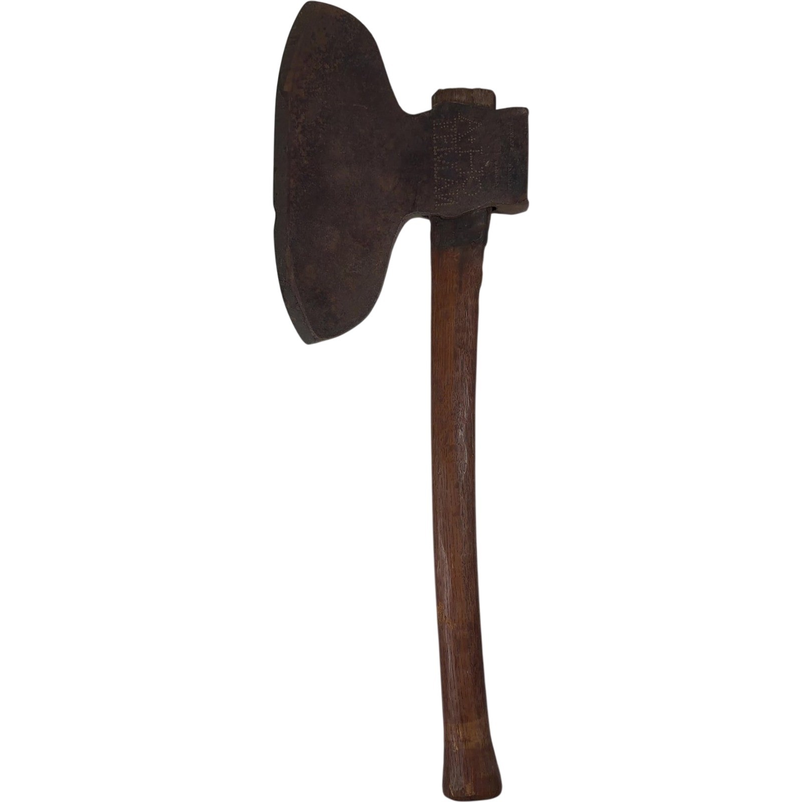 Antique c1830 Dunlop & Madeira Cast Steel Broad Hewing Axe Pennsylvania