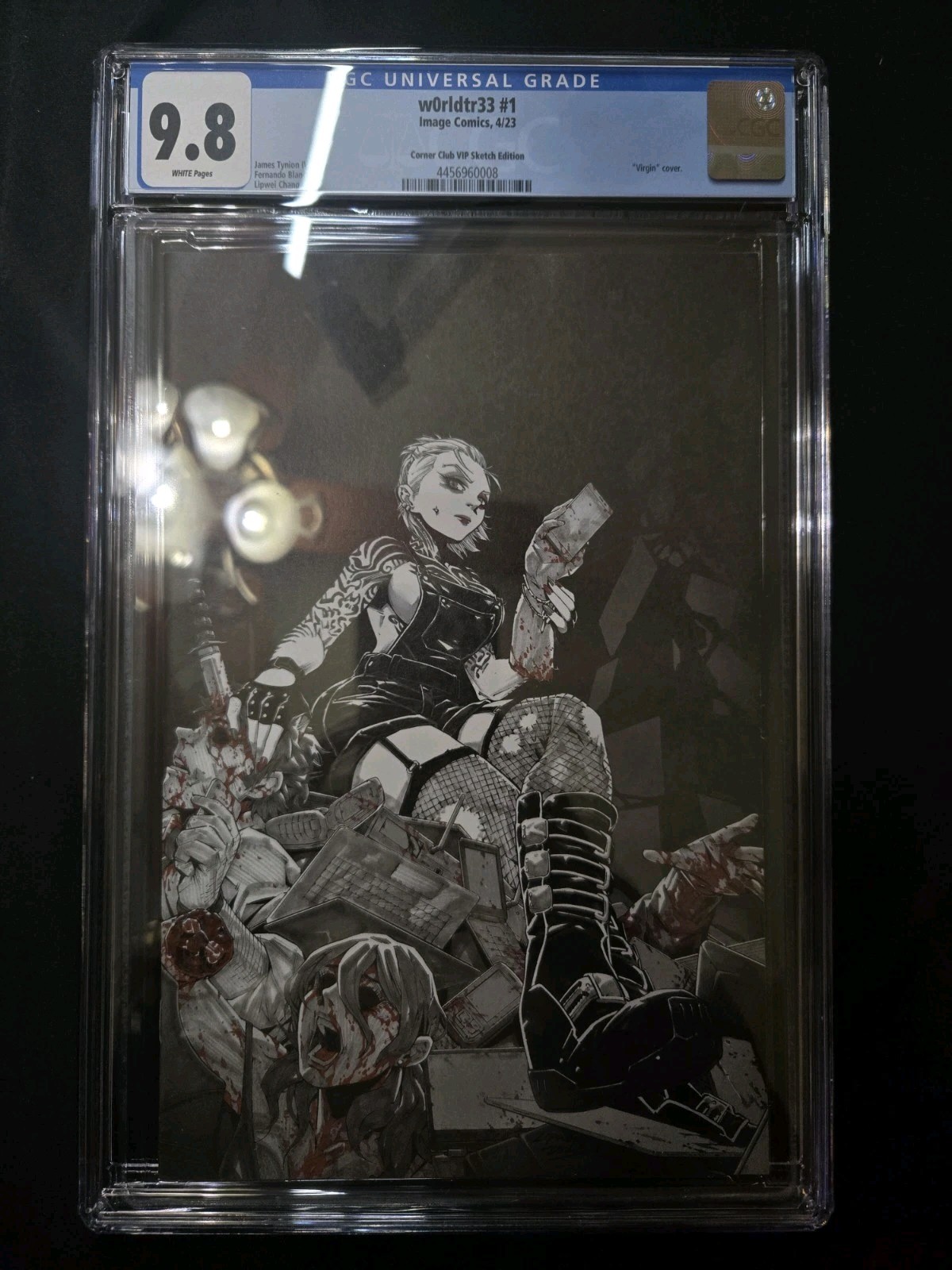 W0rldtr33 #1 CGC 9.8 Comic Corner Lipwei Chang Cover Ltd. to 150 NYCC Exclusive