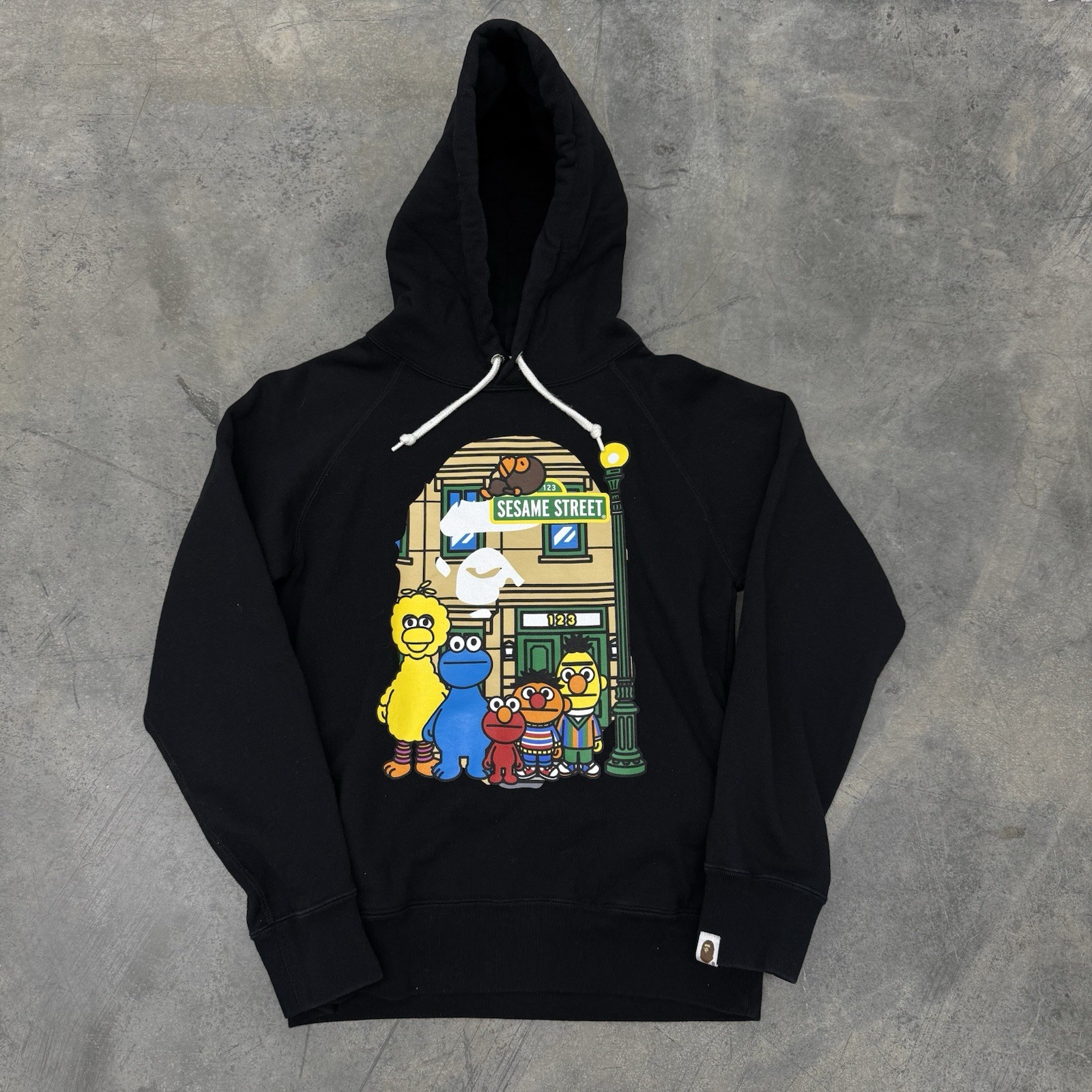 A Bathing Ape X Sesame Street Hoodie Pullover Limited Edition Bape Size Small