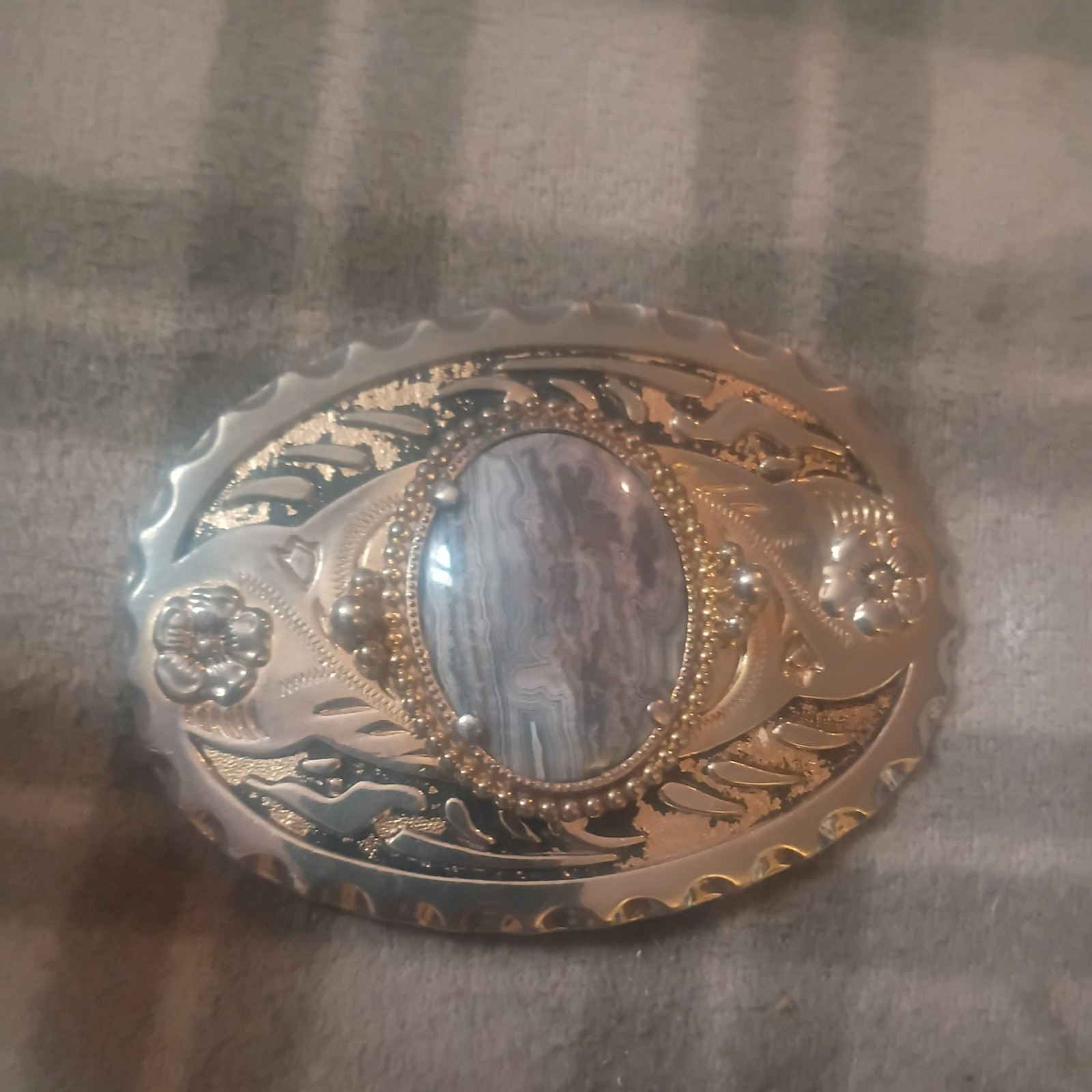 Vintage Metal Cowboy buckle 
