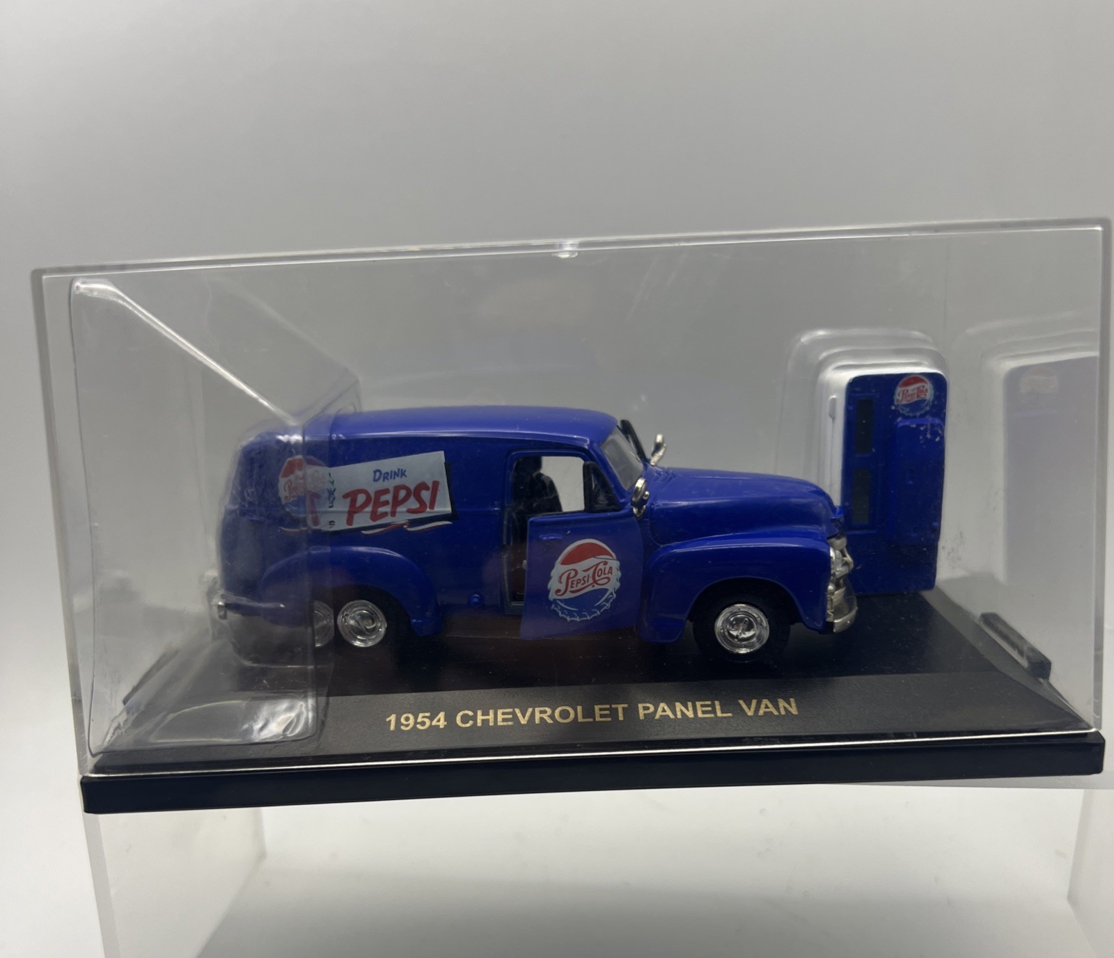 1998 Vtg Pepsi Cola 1954 Chevrolet Panel Van Road Champs in Case 1:43